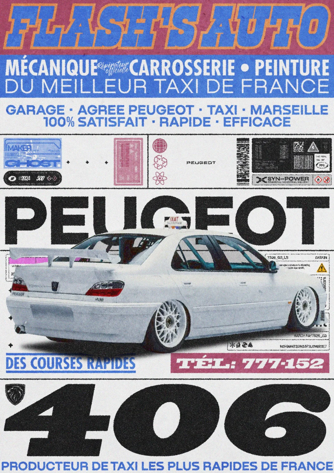 406 French Taxi Car
