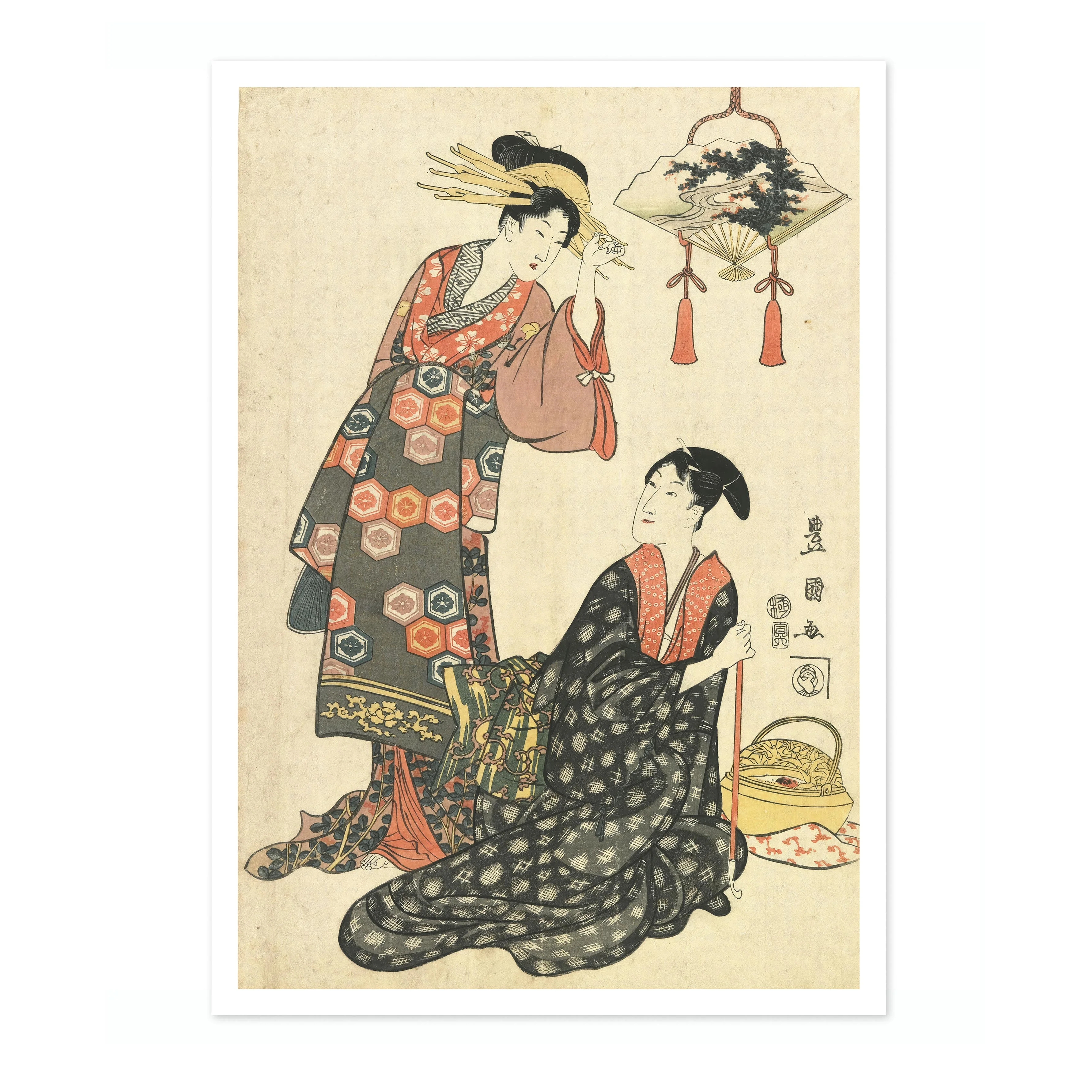 Actor Iwai Hanshiro V with a Courtesan - Image 4
