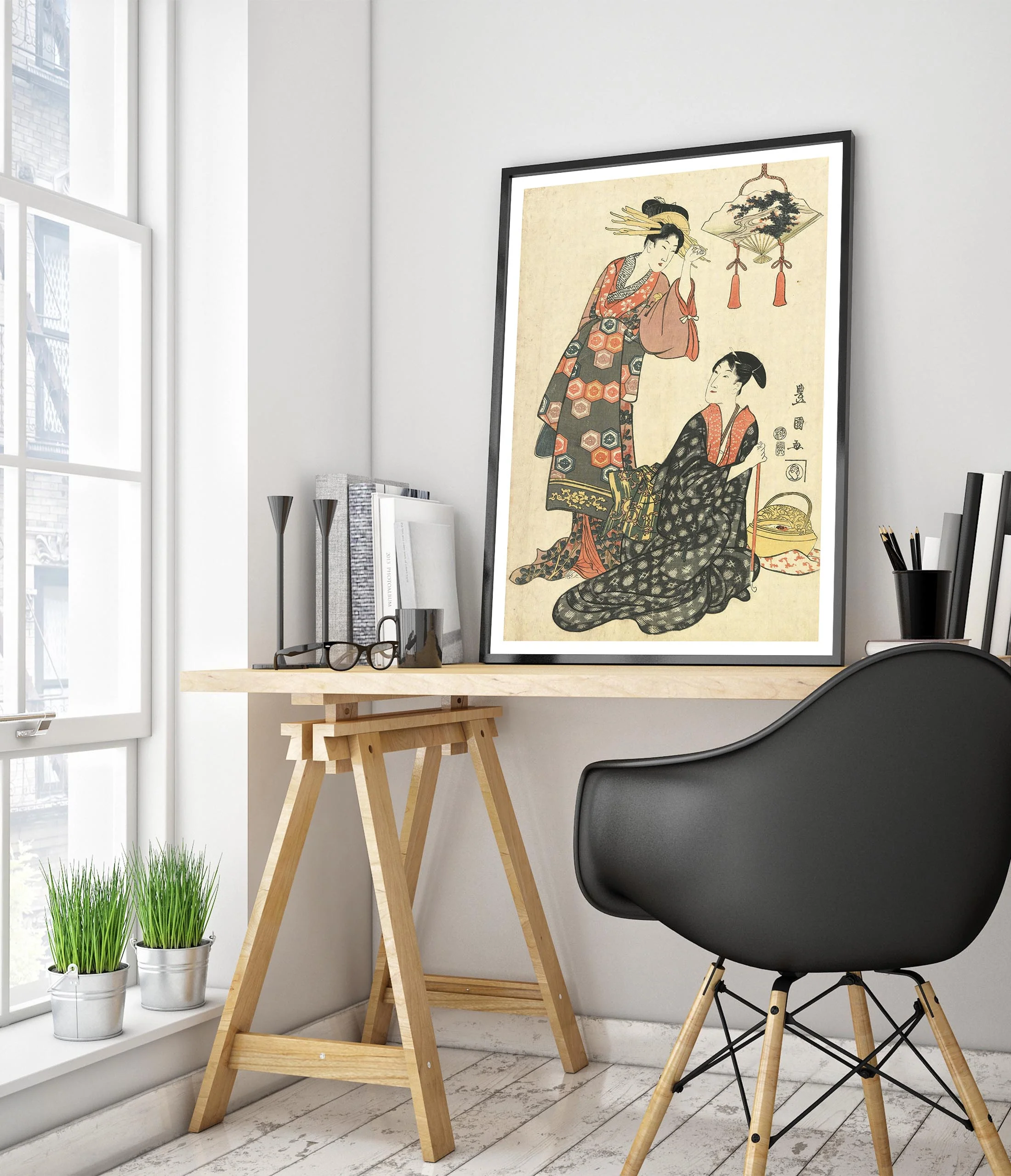 Actor Iwai Hanshiro V with a Courtesan - Image 5