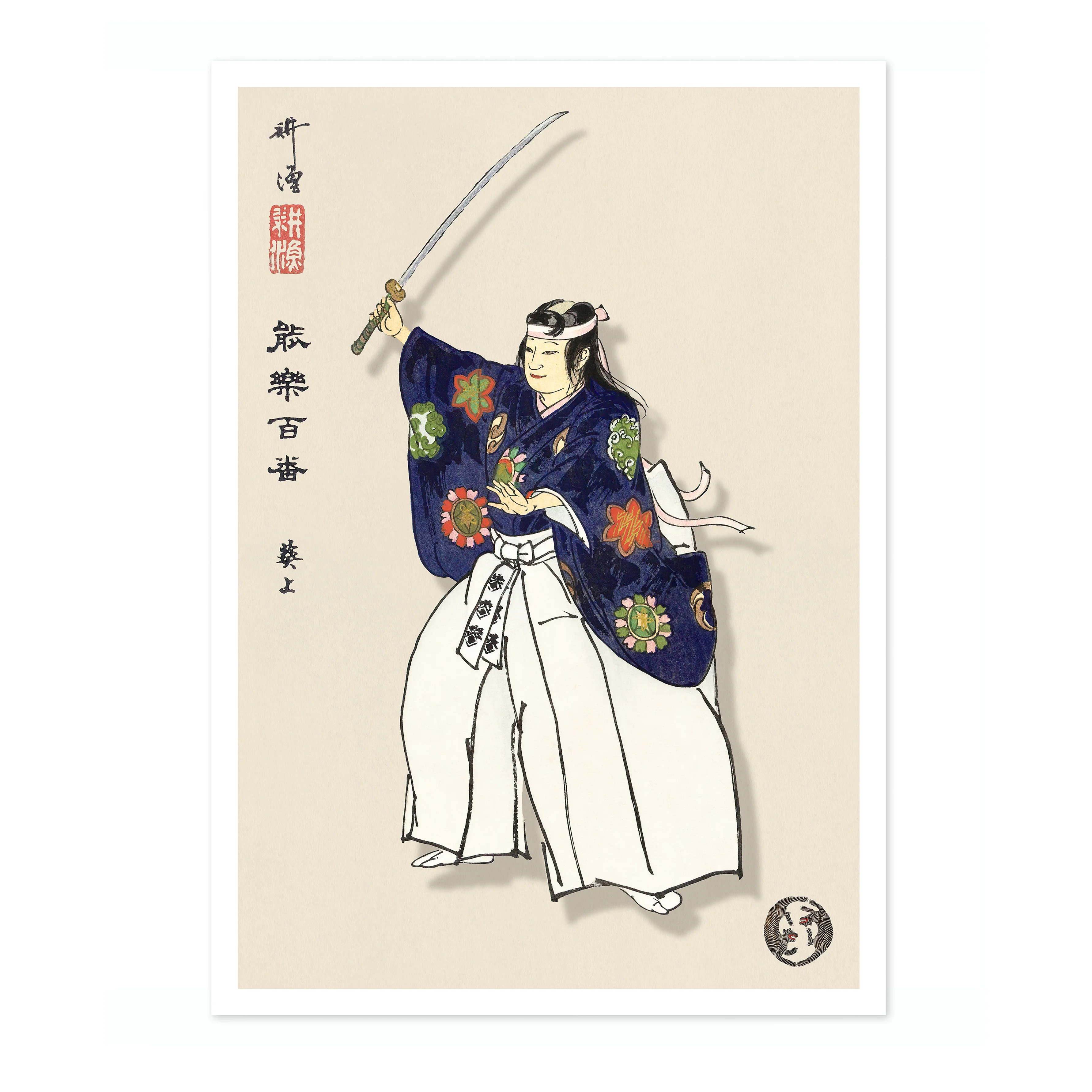 Actors in the Noh Play Eboshiori - Image 4