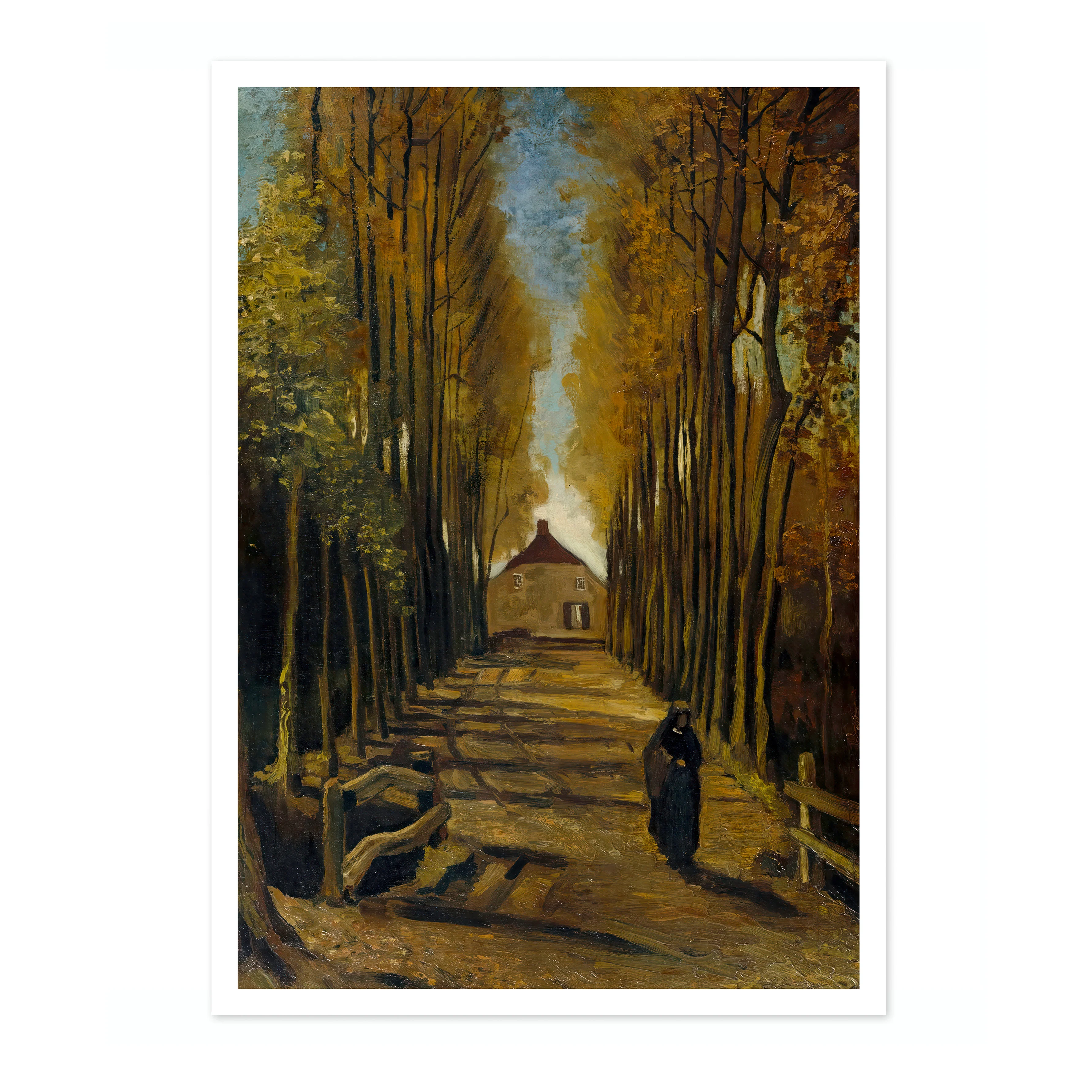Avenue of Poplars in Autumn - Image 4