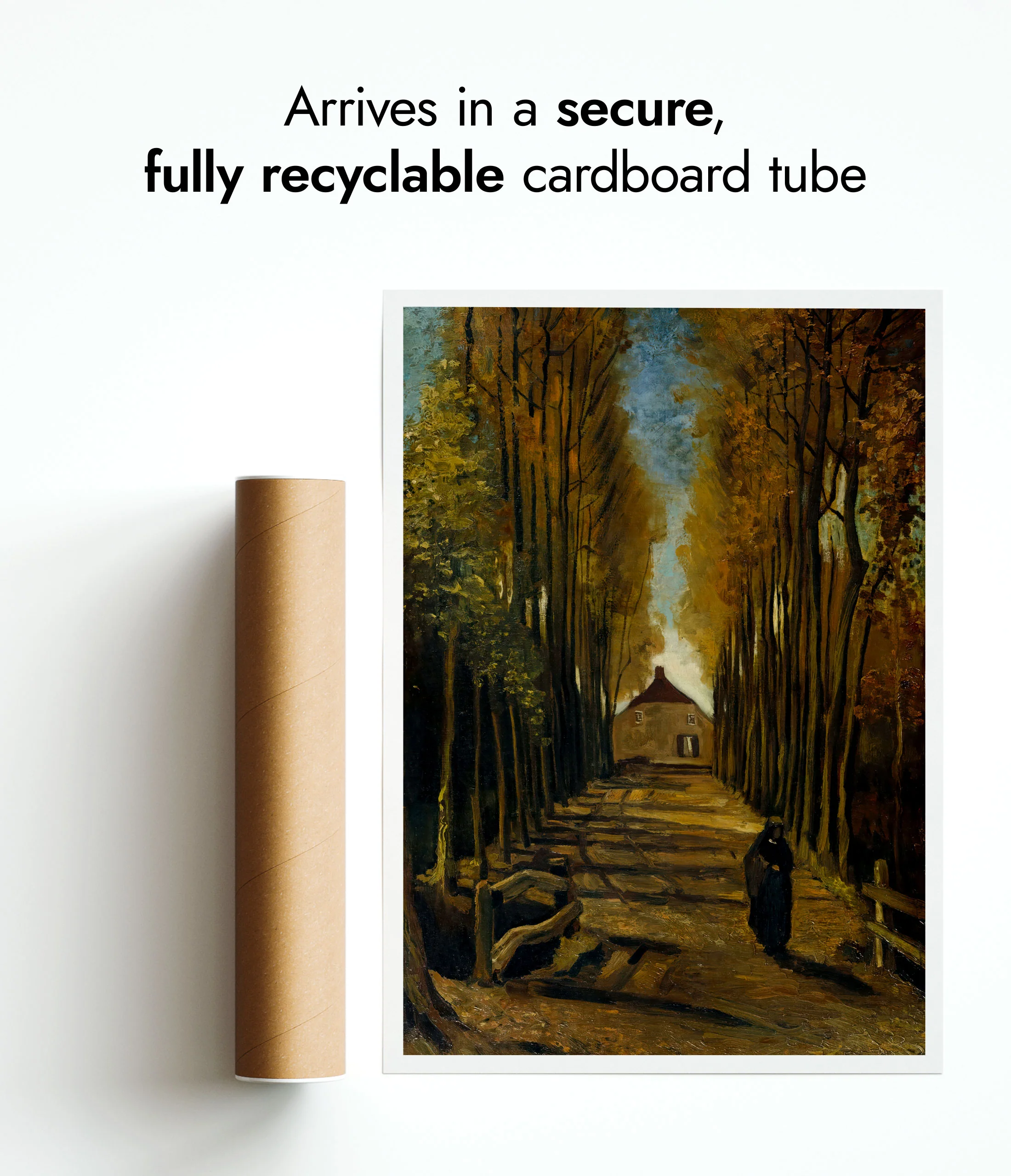 Avenue of Poplars in Autumn - Image 9