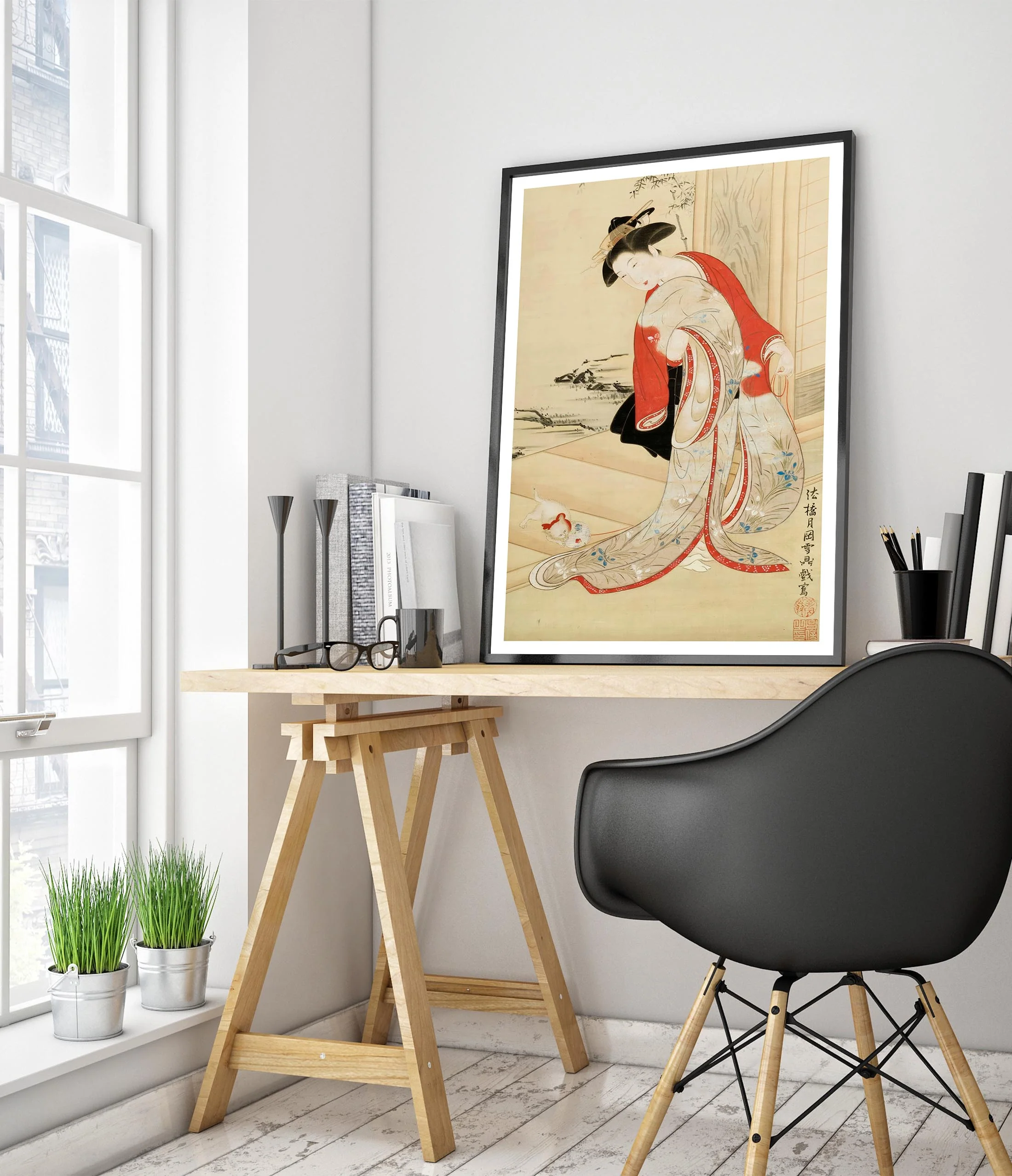 Beautiful Woman Playing with Cat - Image 5