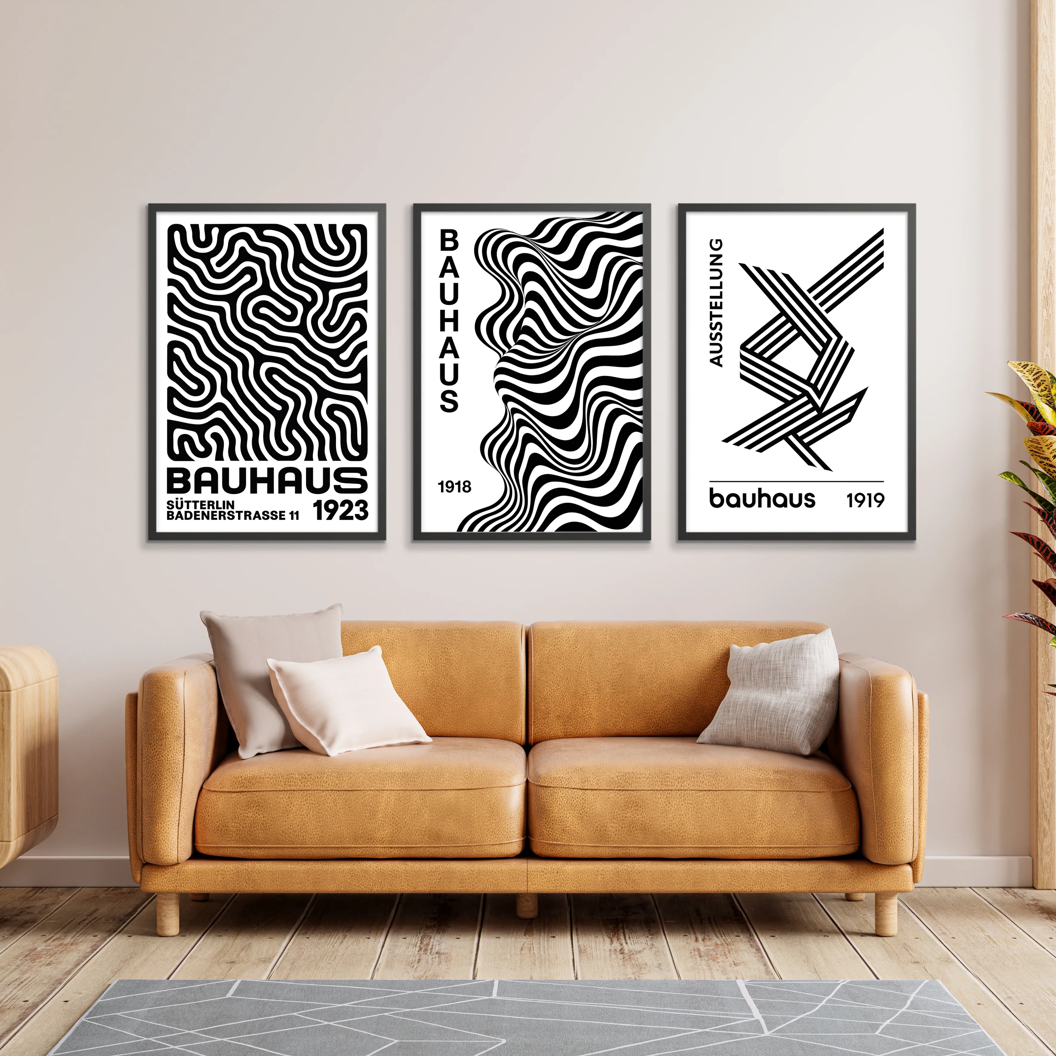 Black and White Bauhaus Lines - Image 4