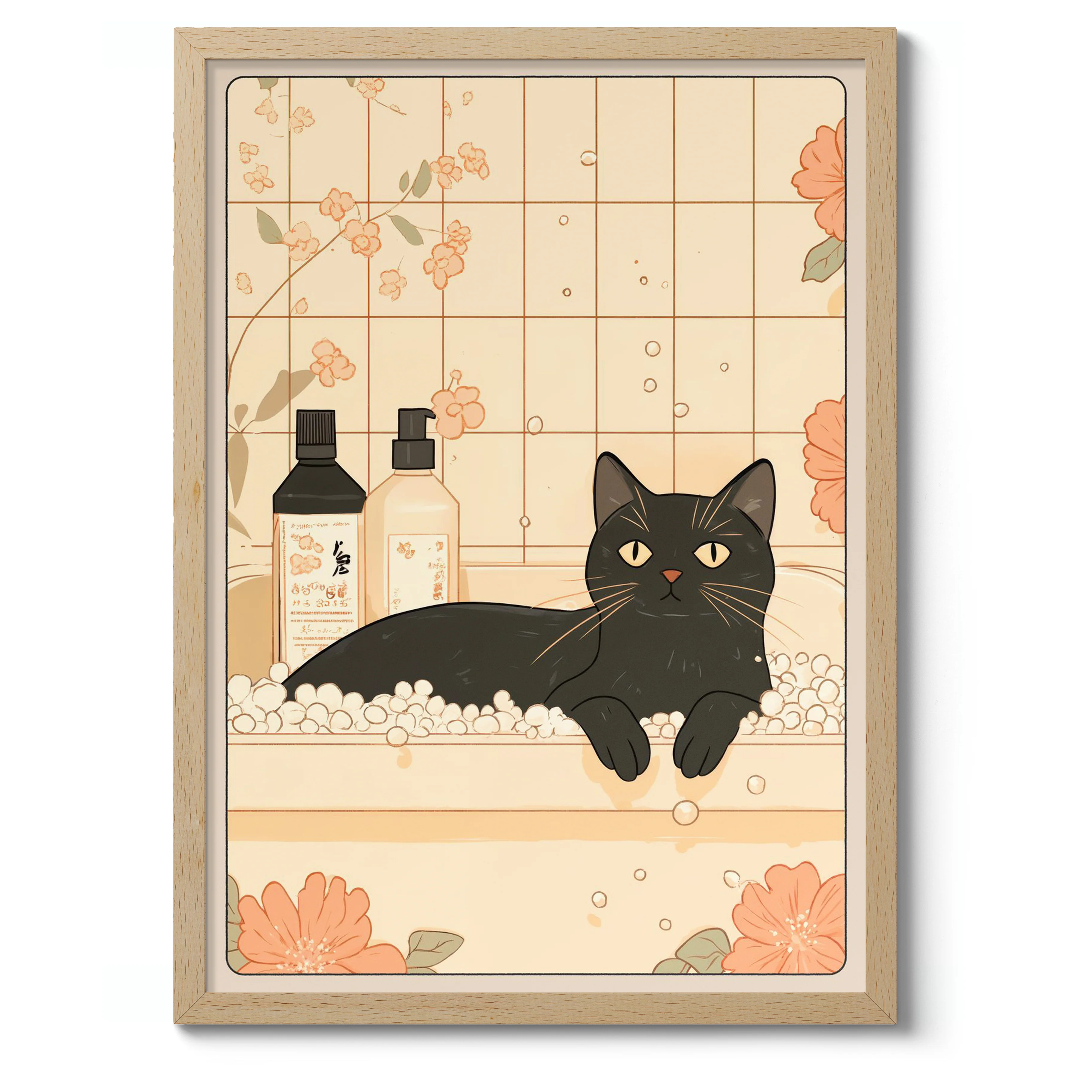 Black Cat in Bath - Image 3