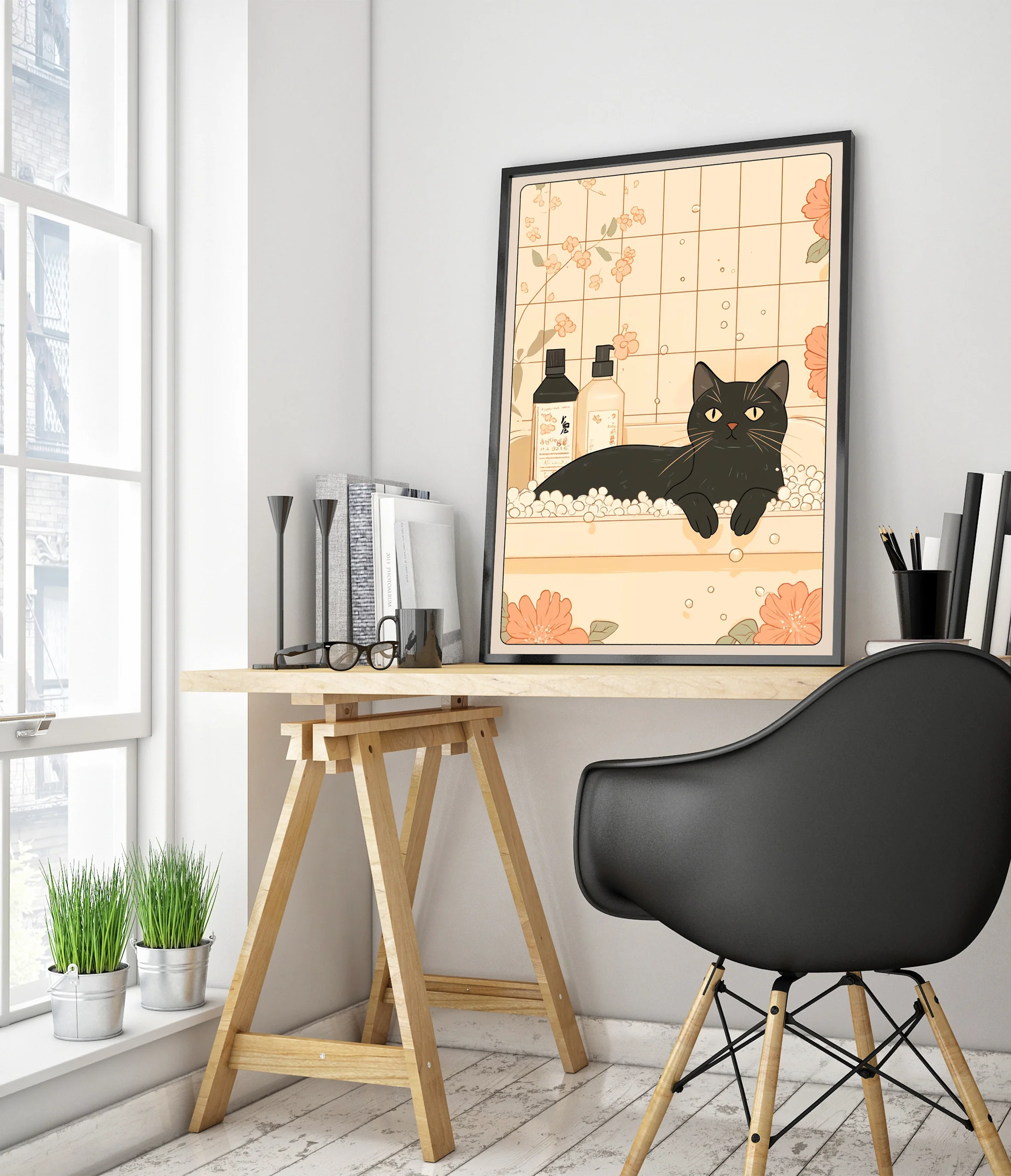 Black Cat in Bath - Image 5