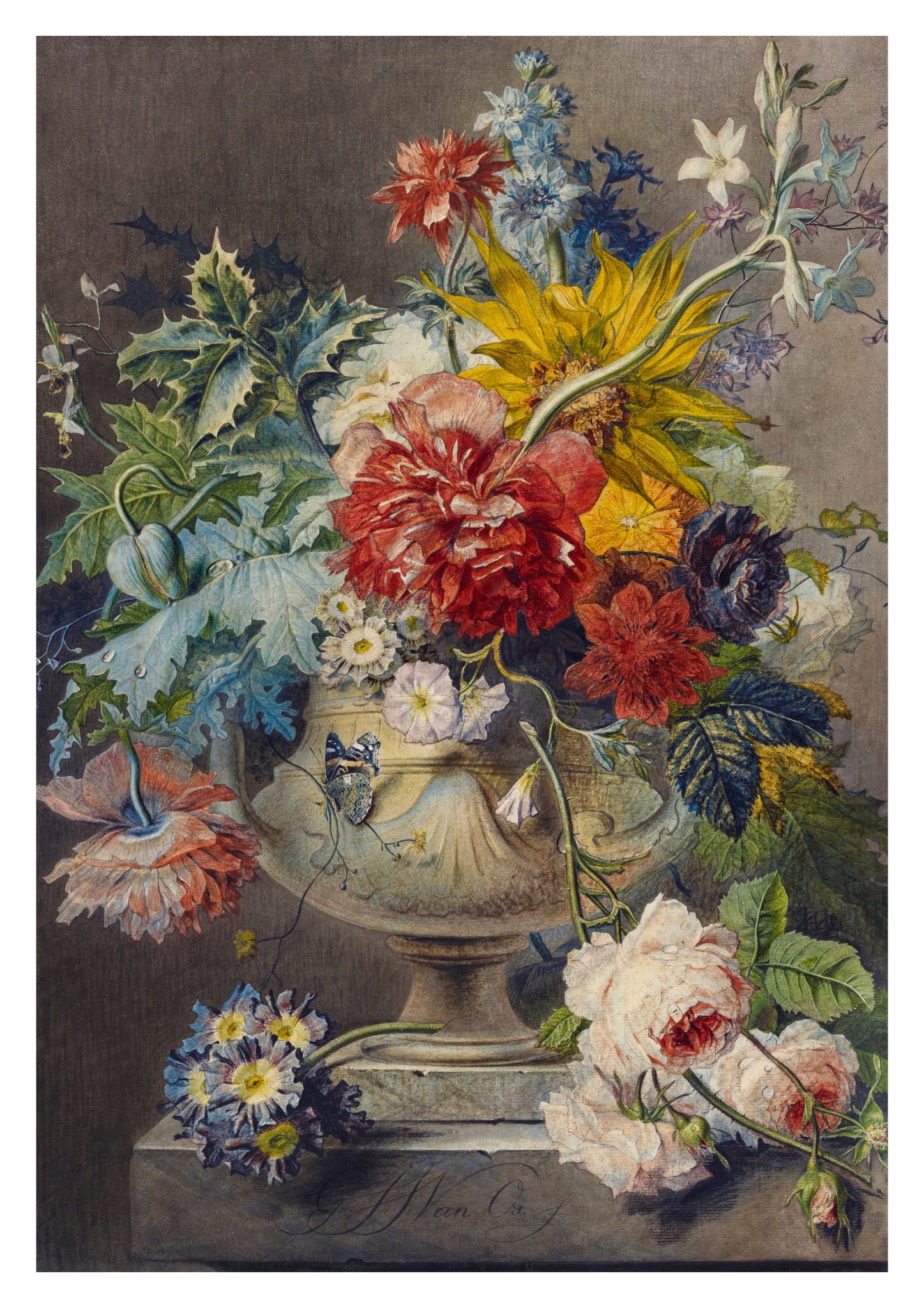 Bouquet of Flowers in a Vase