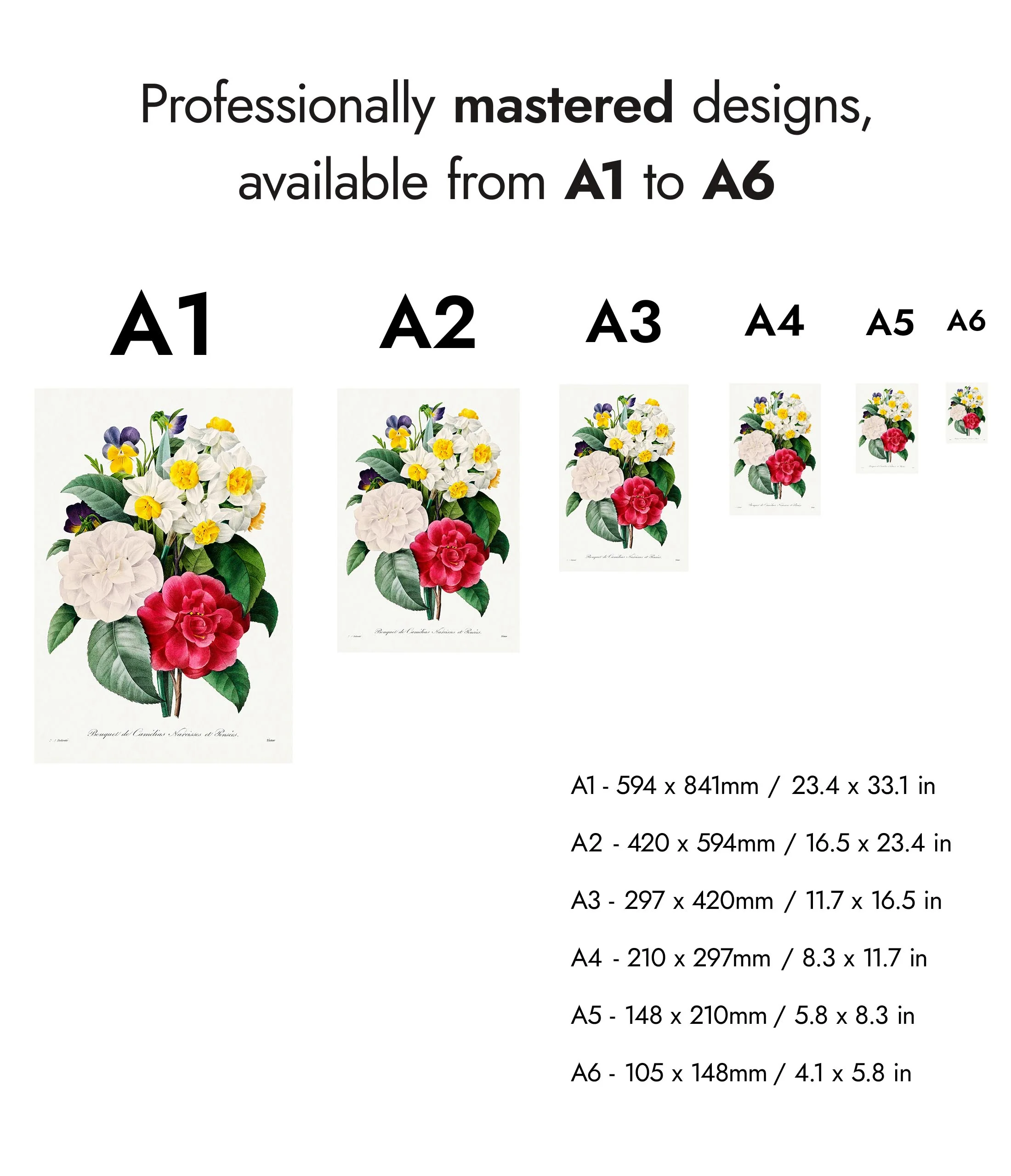 Camellia and Pansy Bouquet - Image 8