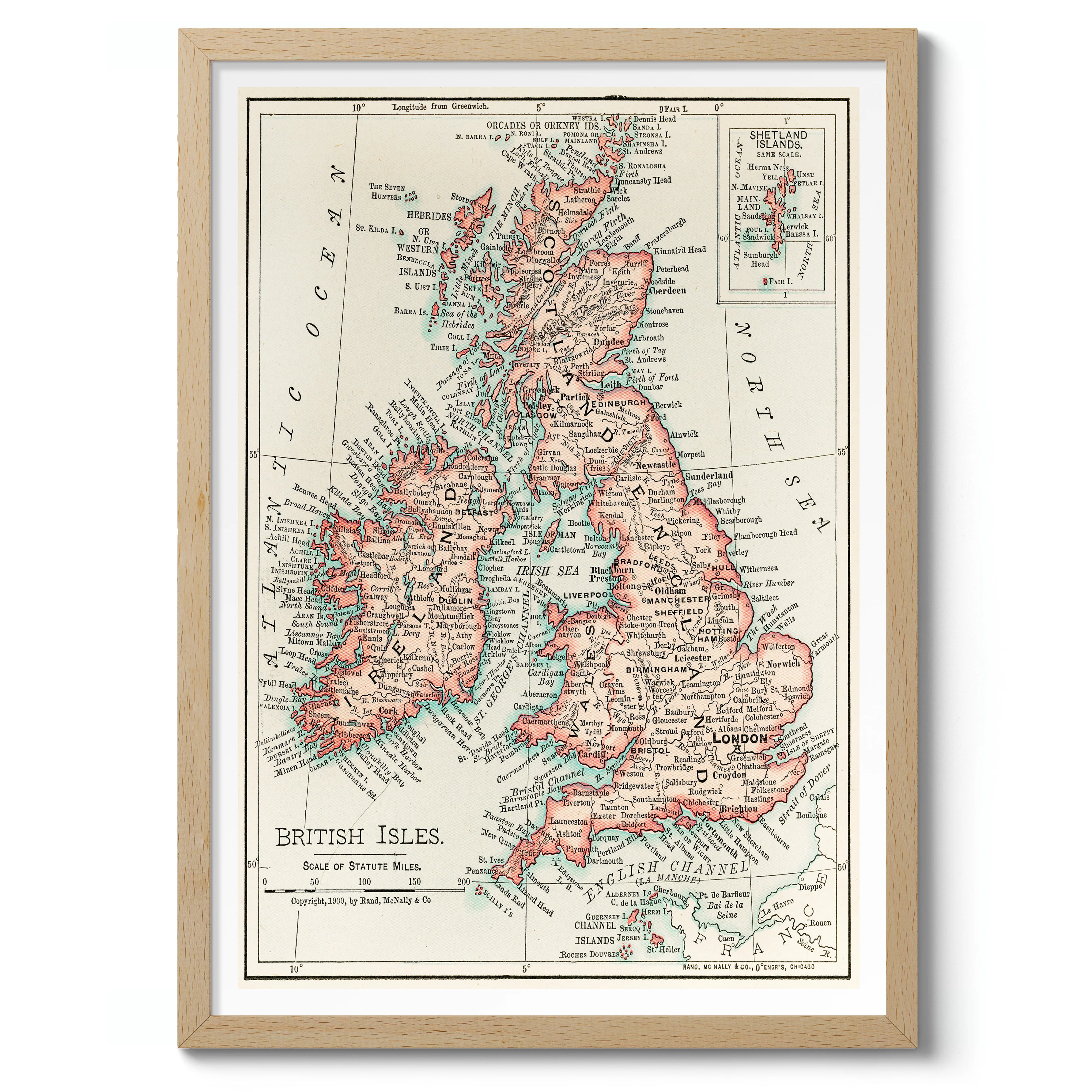 Cartographic Map of the British Isles - Image 3