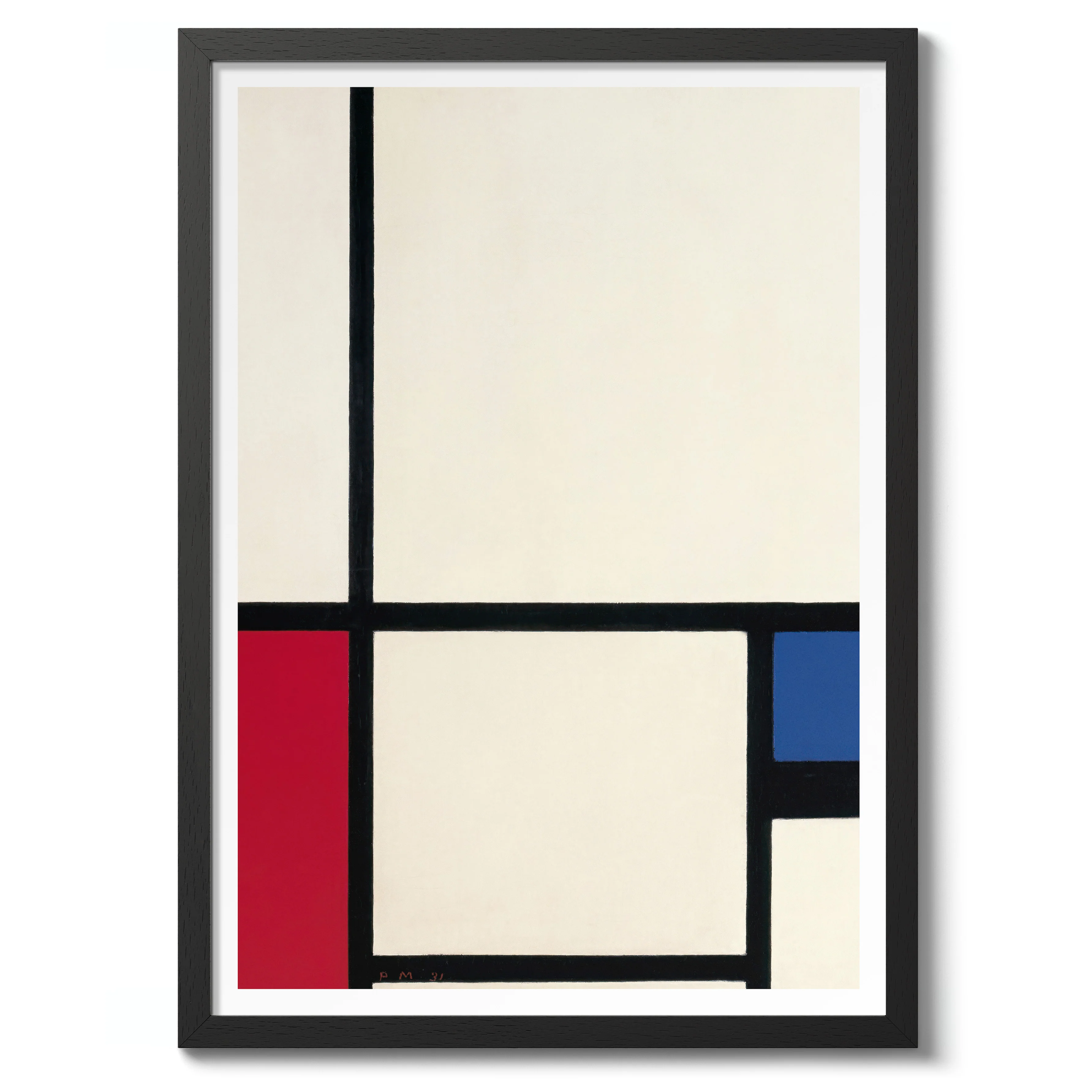 Composition in Colours no.1 with Red and Blue - Image 2