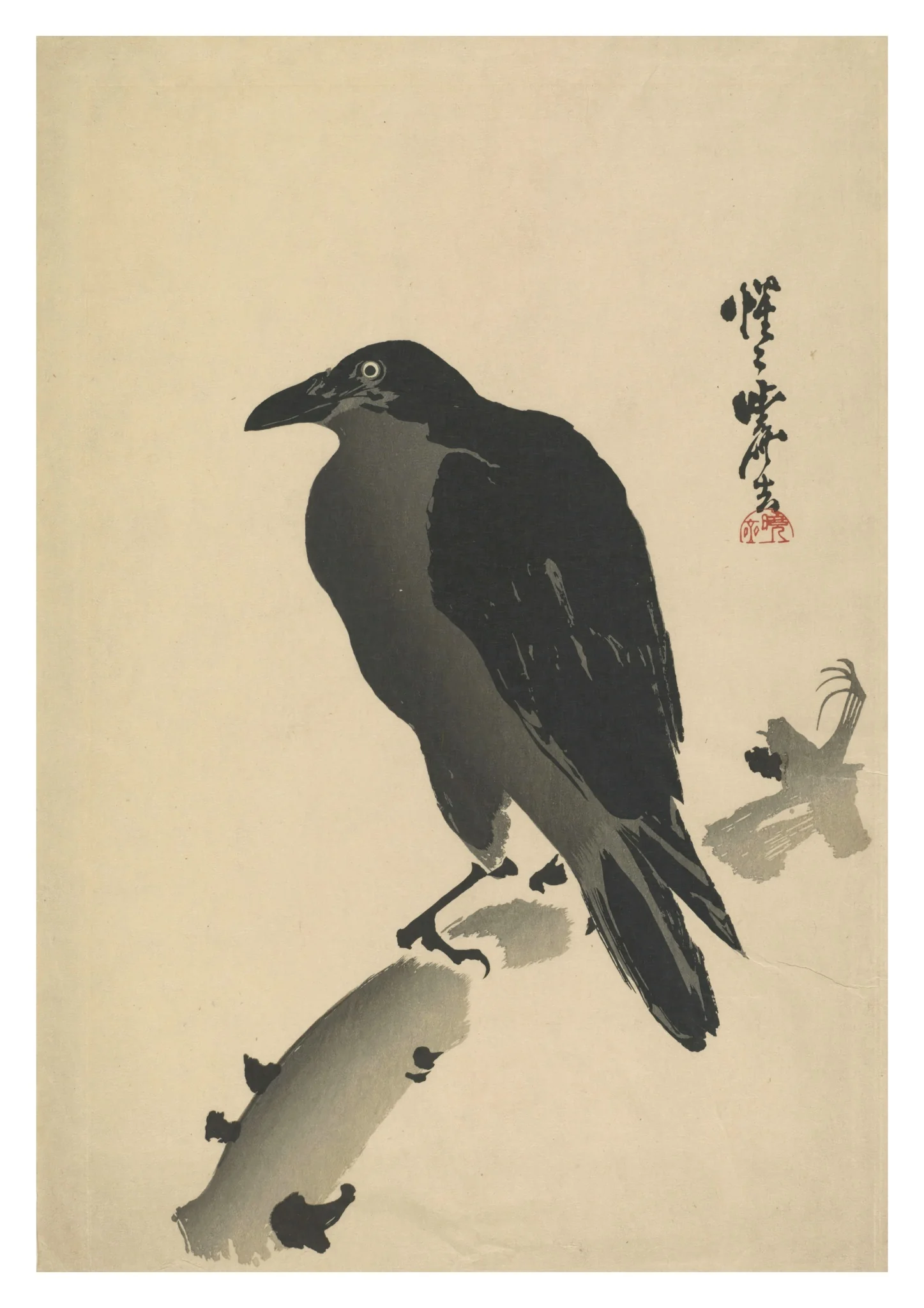 Crow on a Withered Branch