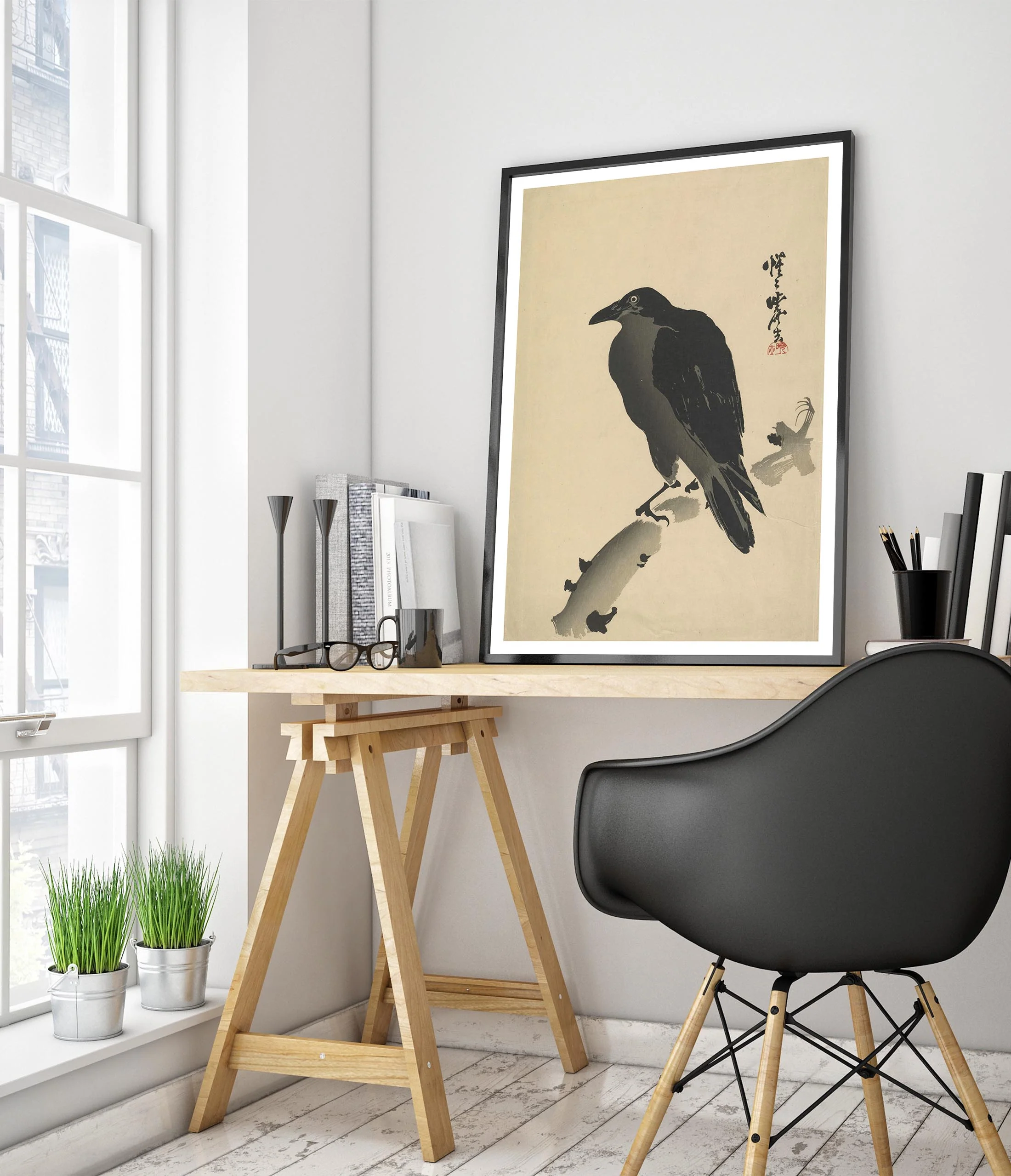 Crow on a Withered Branch - Image 5