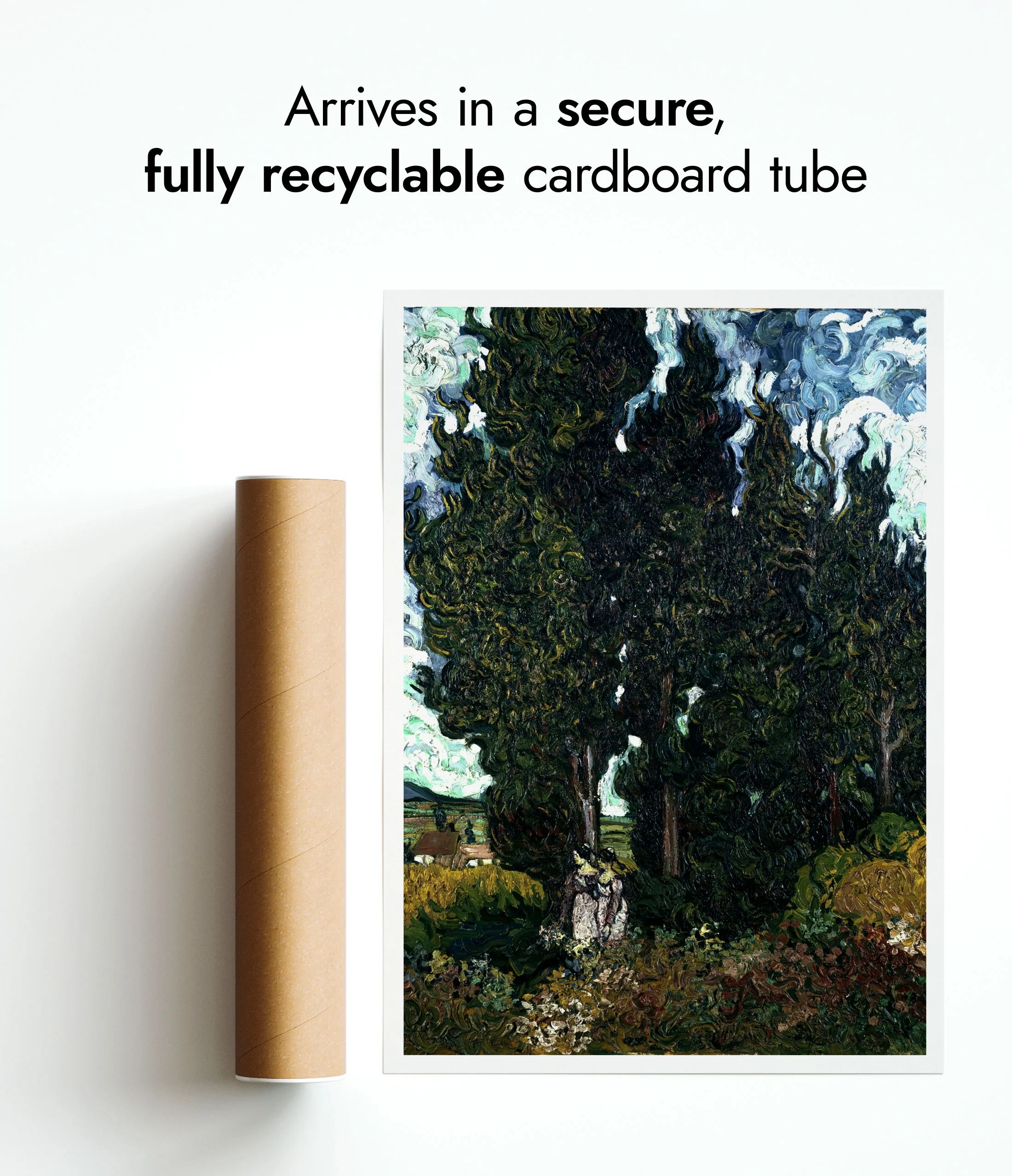 Cypresses with Two Figures - Image 9
