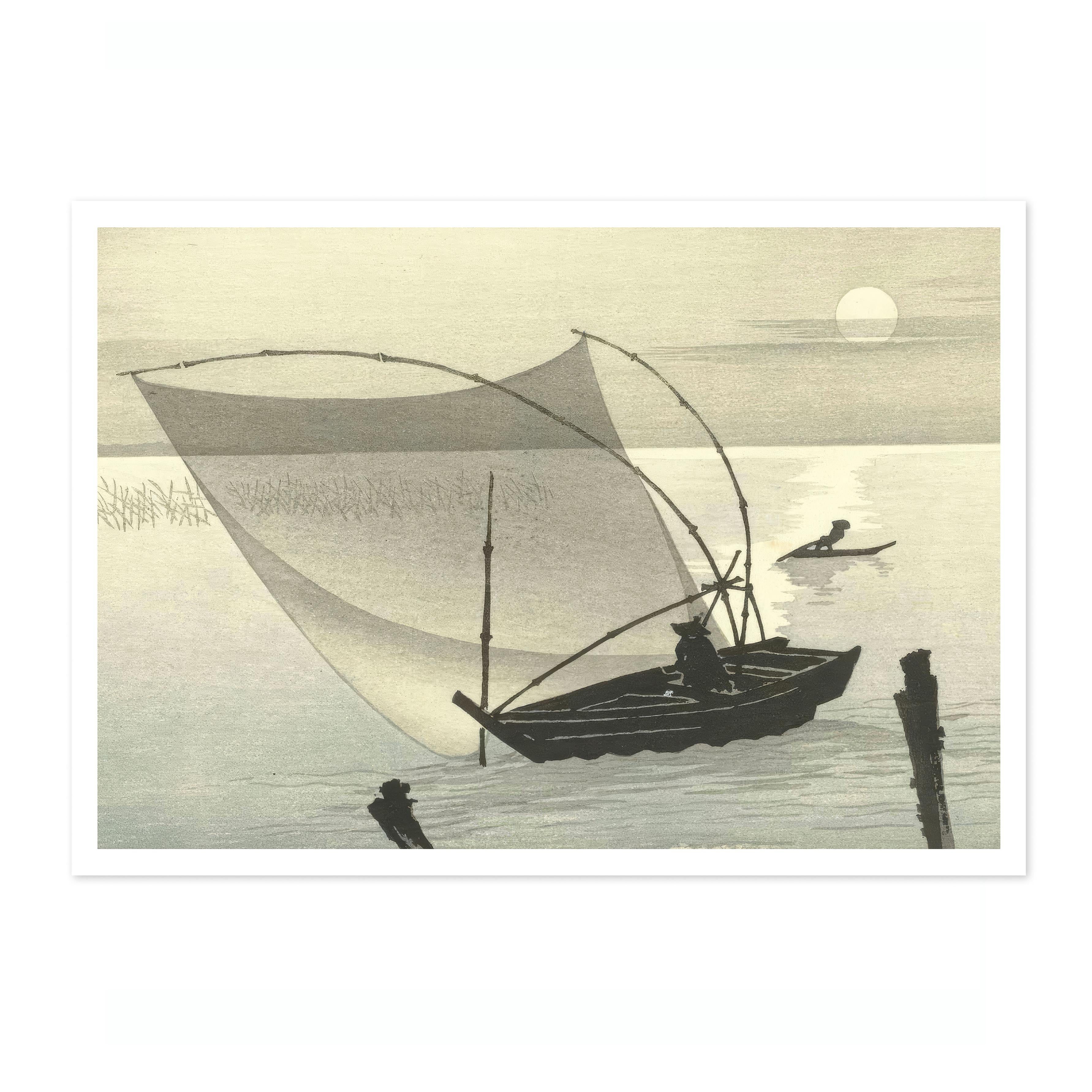 Fishing Boats at Full Moon - Image 4