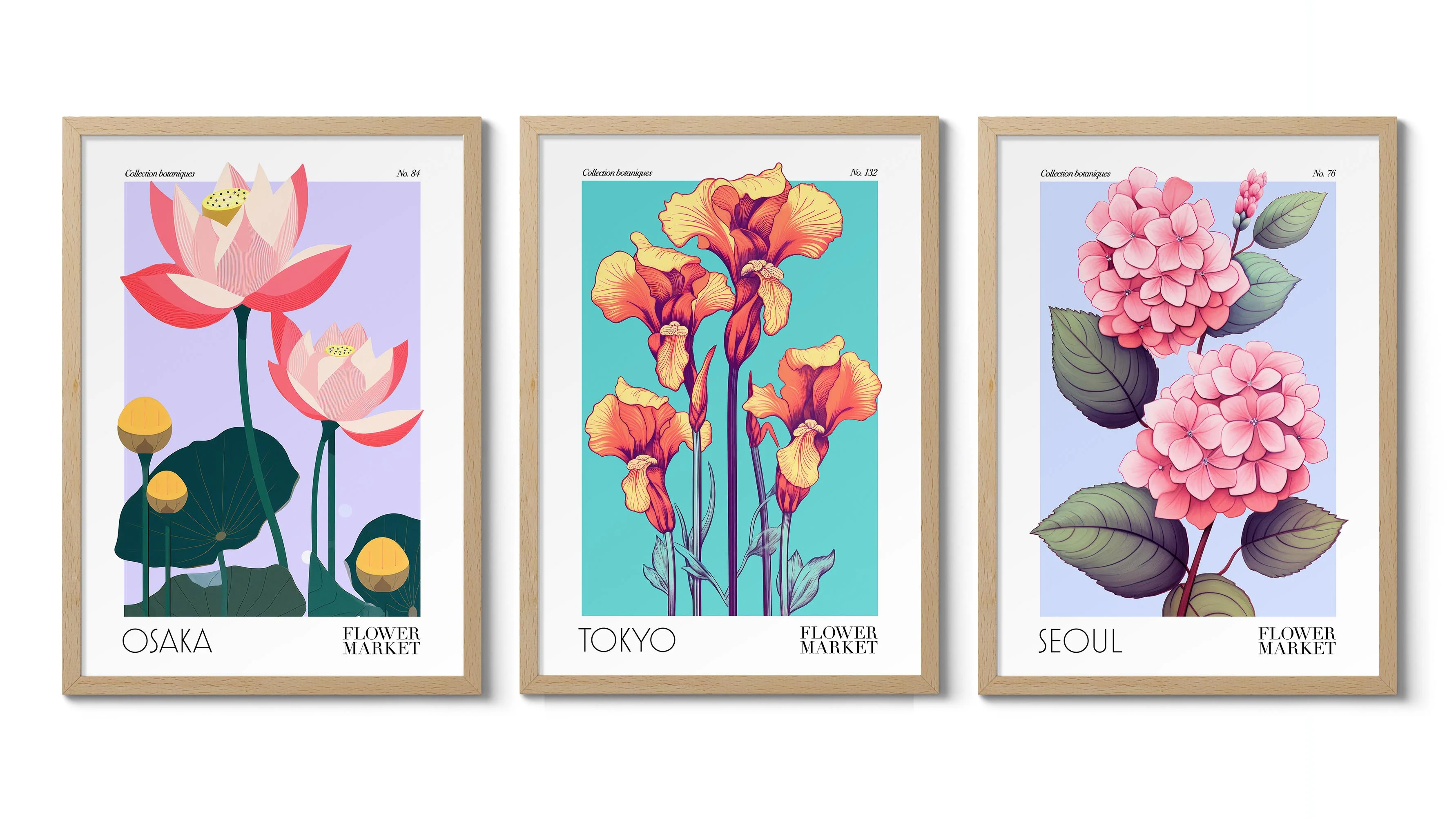 Flower Market Asia Exhibition - Set of 3 - Image 2