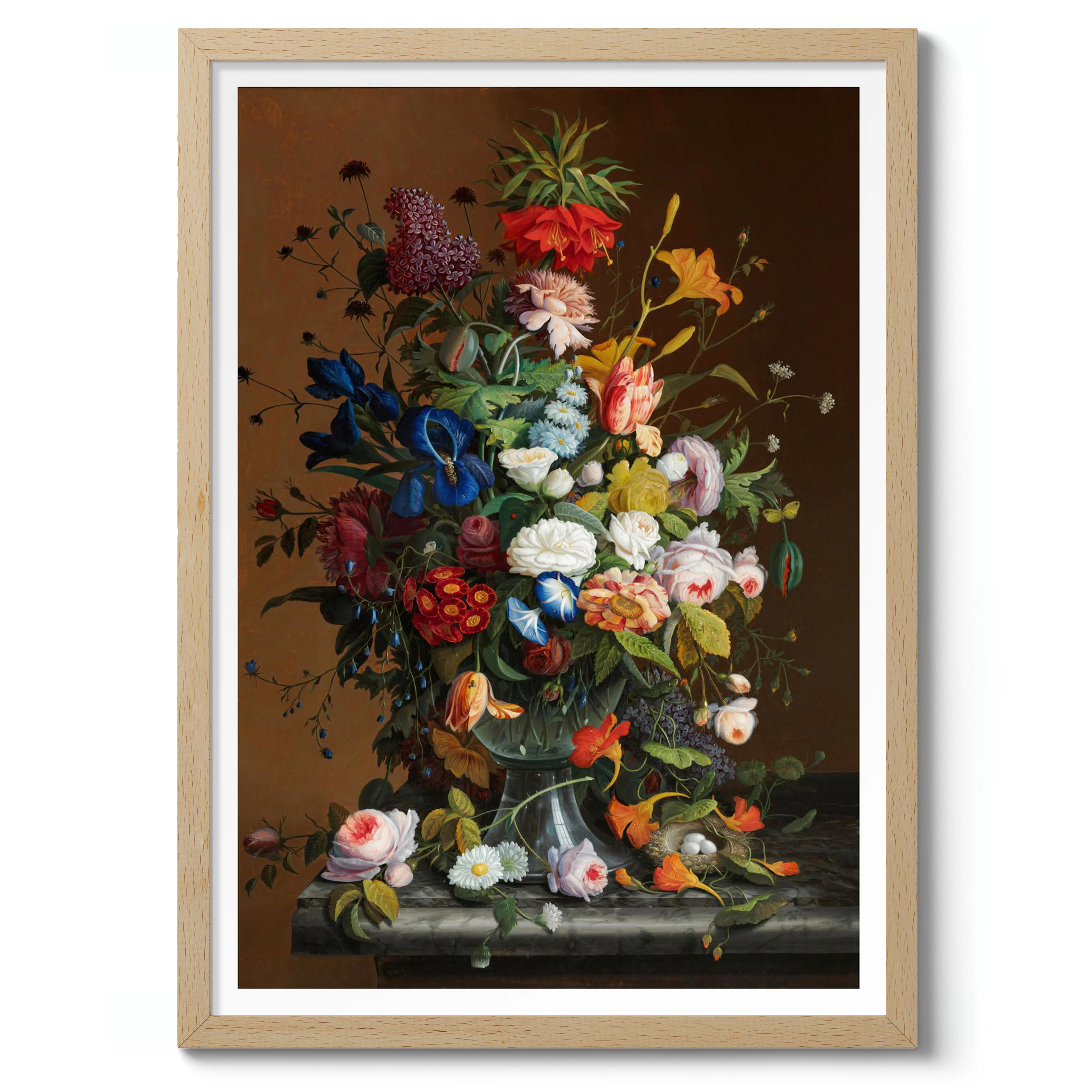 Flower Still Life with Bird's Nest - Image 3