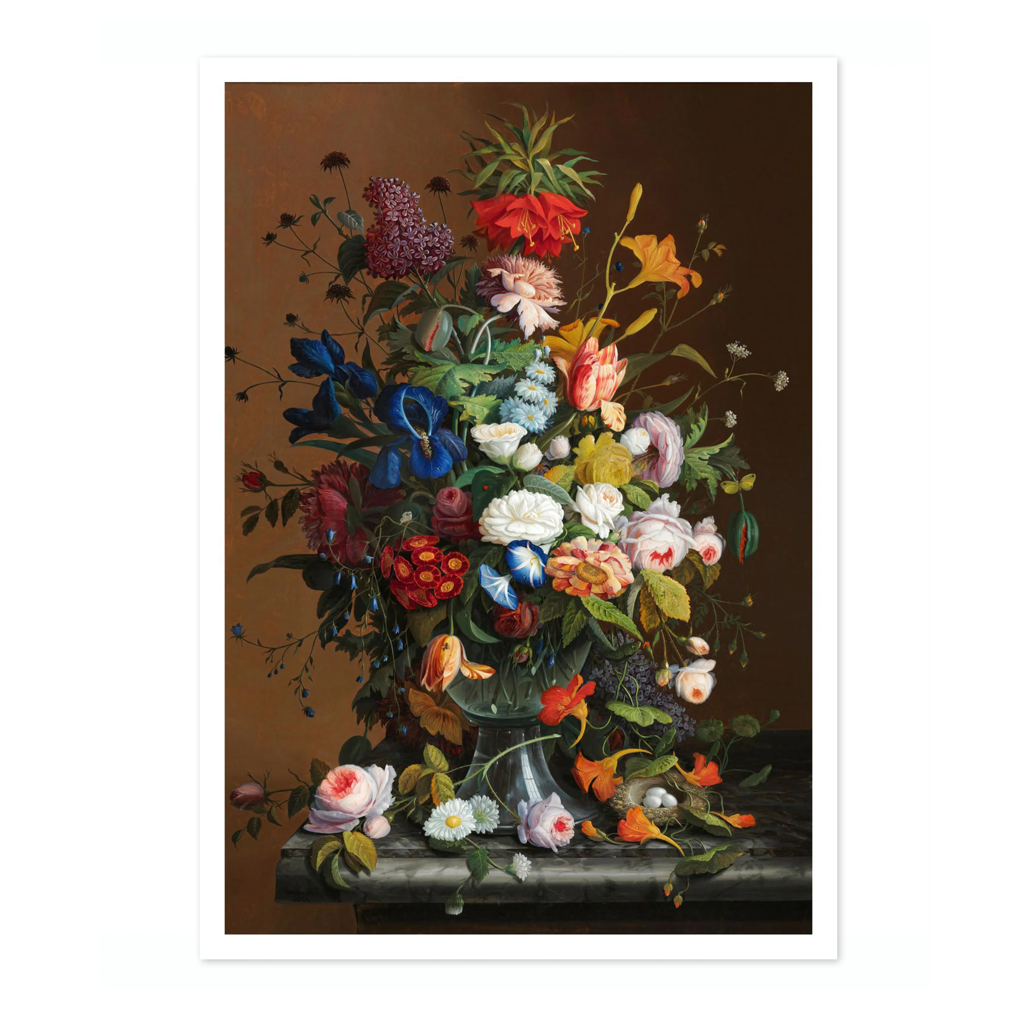 Flower Still Life with Bird's Nest - Image 4