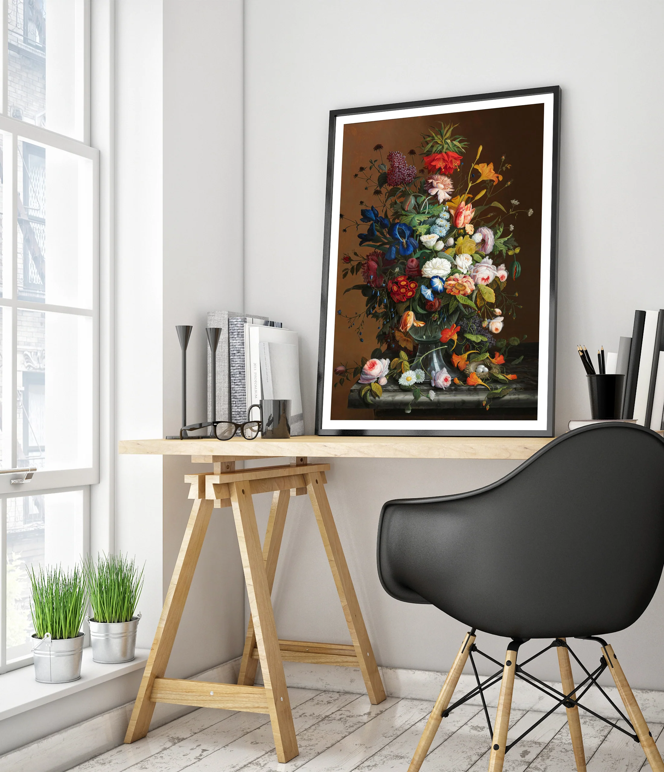 Flower Still Life with Bird's Nest - Image 5