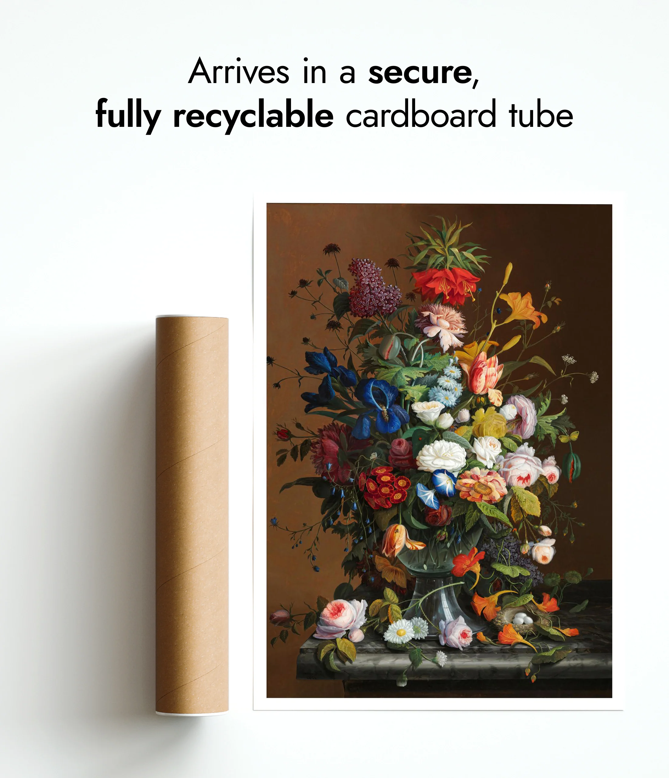 Flower Still Life with Bird's Nest - Image 9