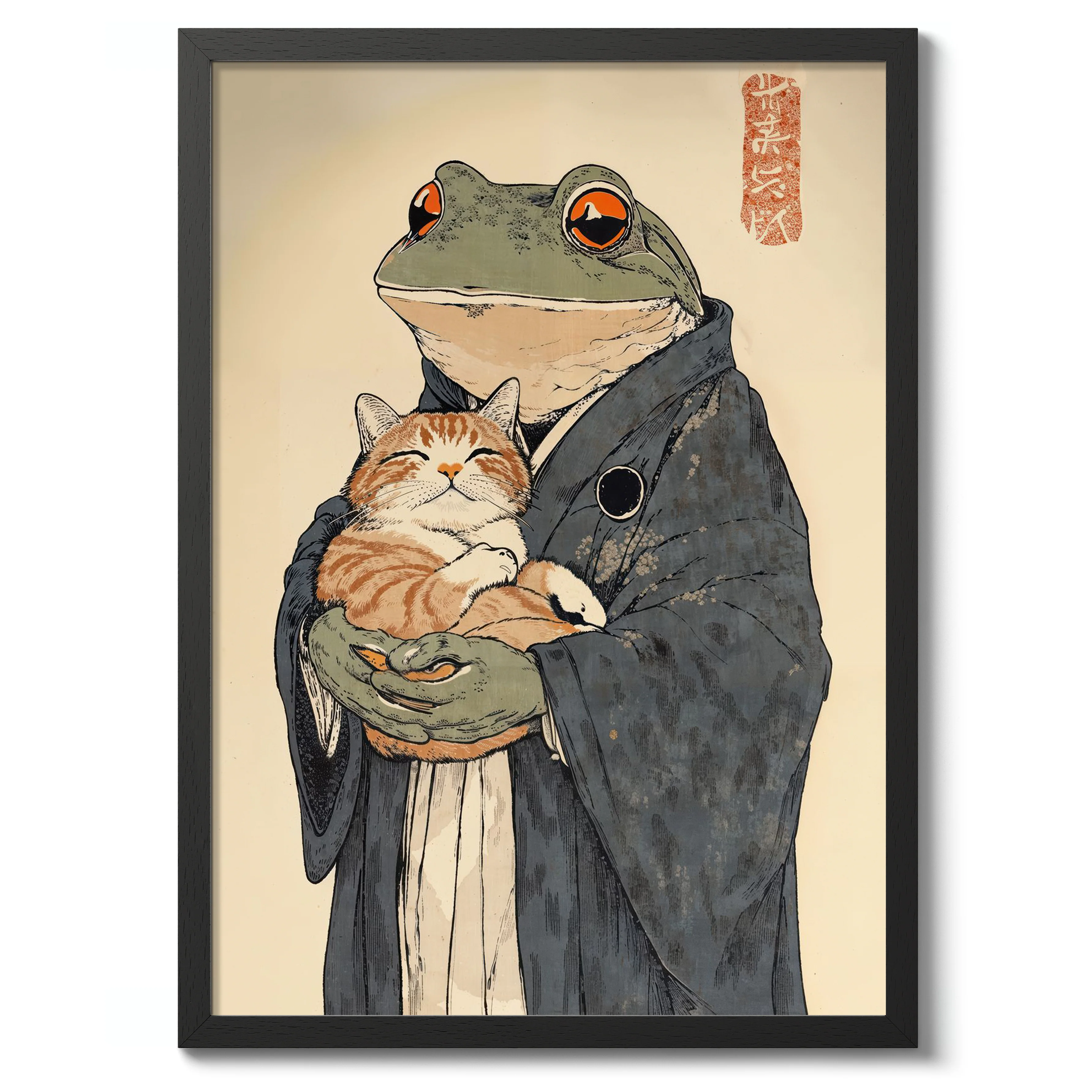 Frog Holding Cat - Image 2