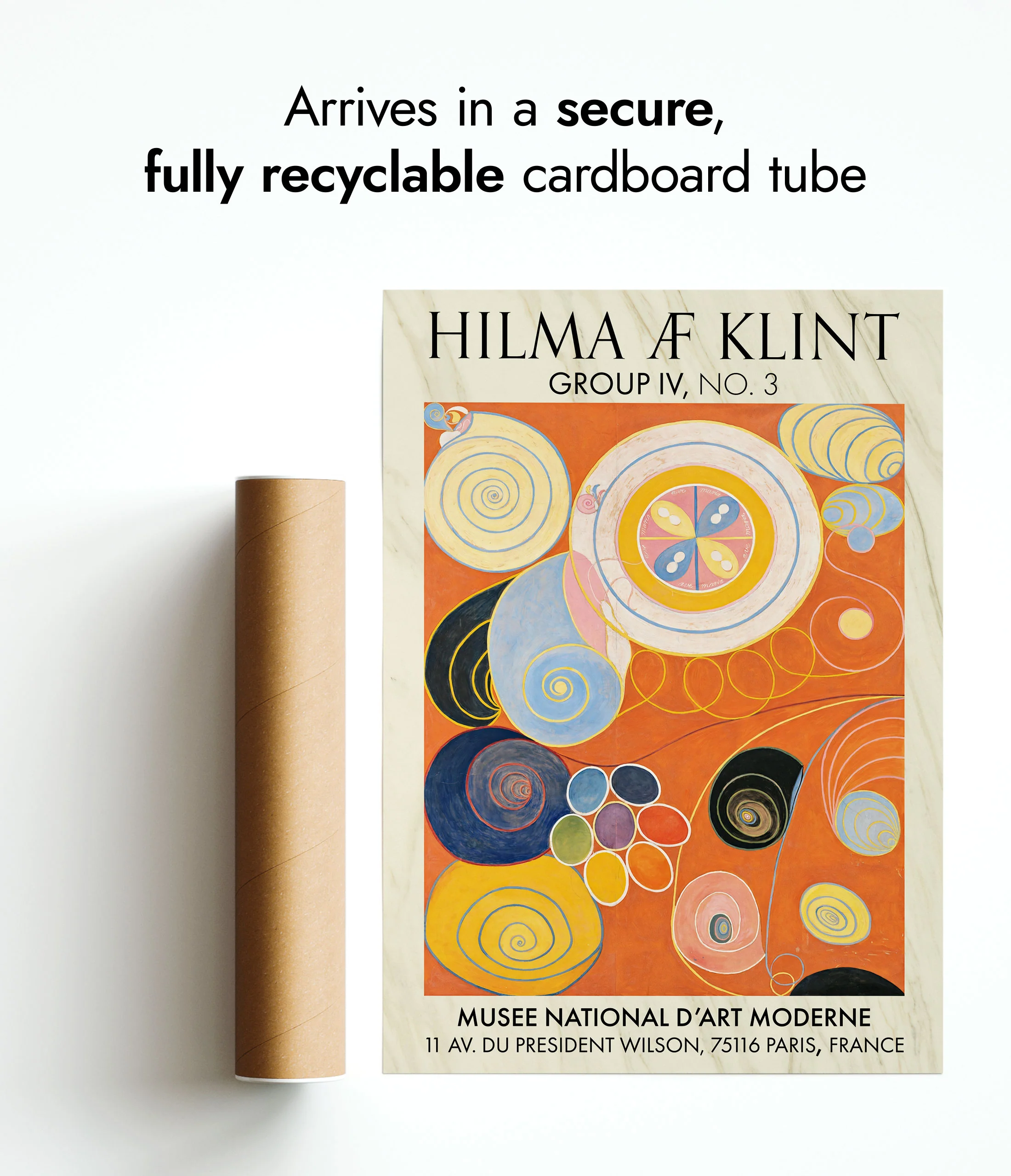 Hilma Klint Orange - Set of 3 - Image 11