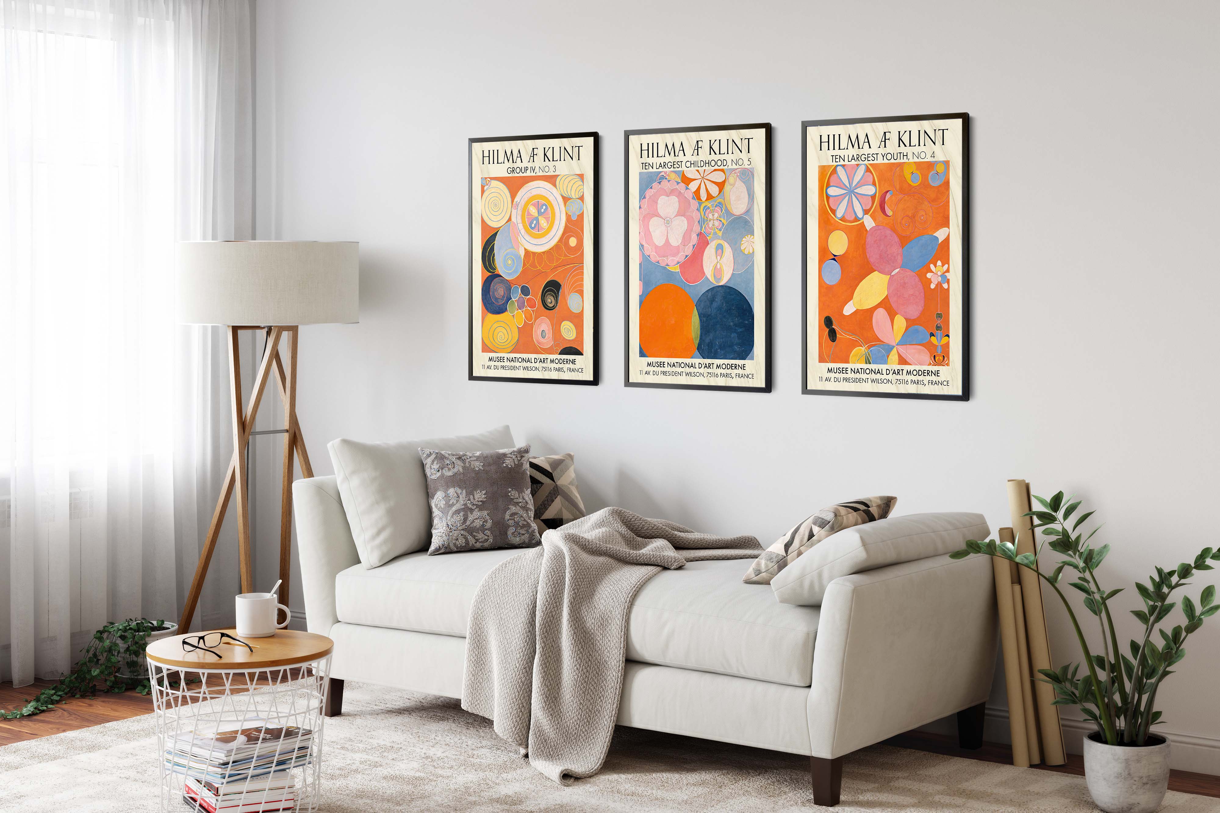 Hilma Klint Orange - Set of 3 - Image 4