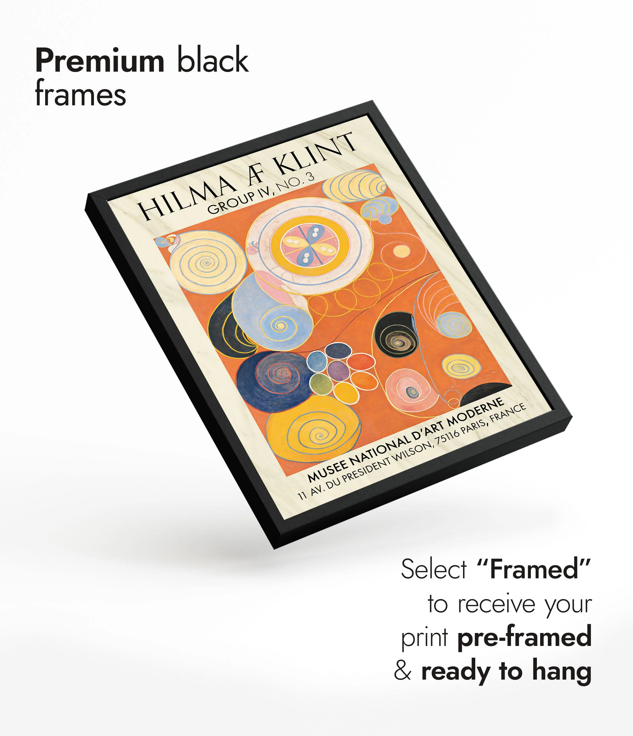 Hilma Klint Orange - Set of 3 - Image 9