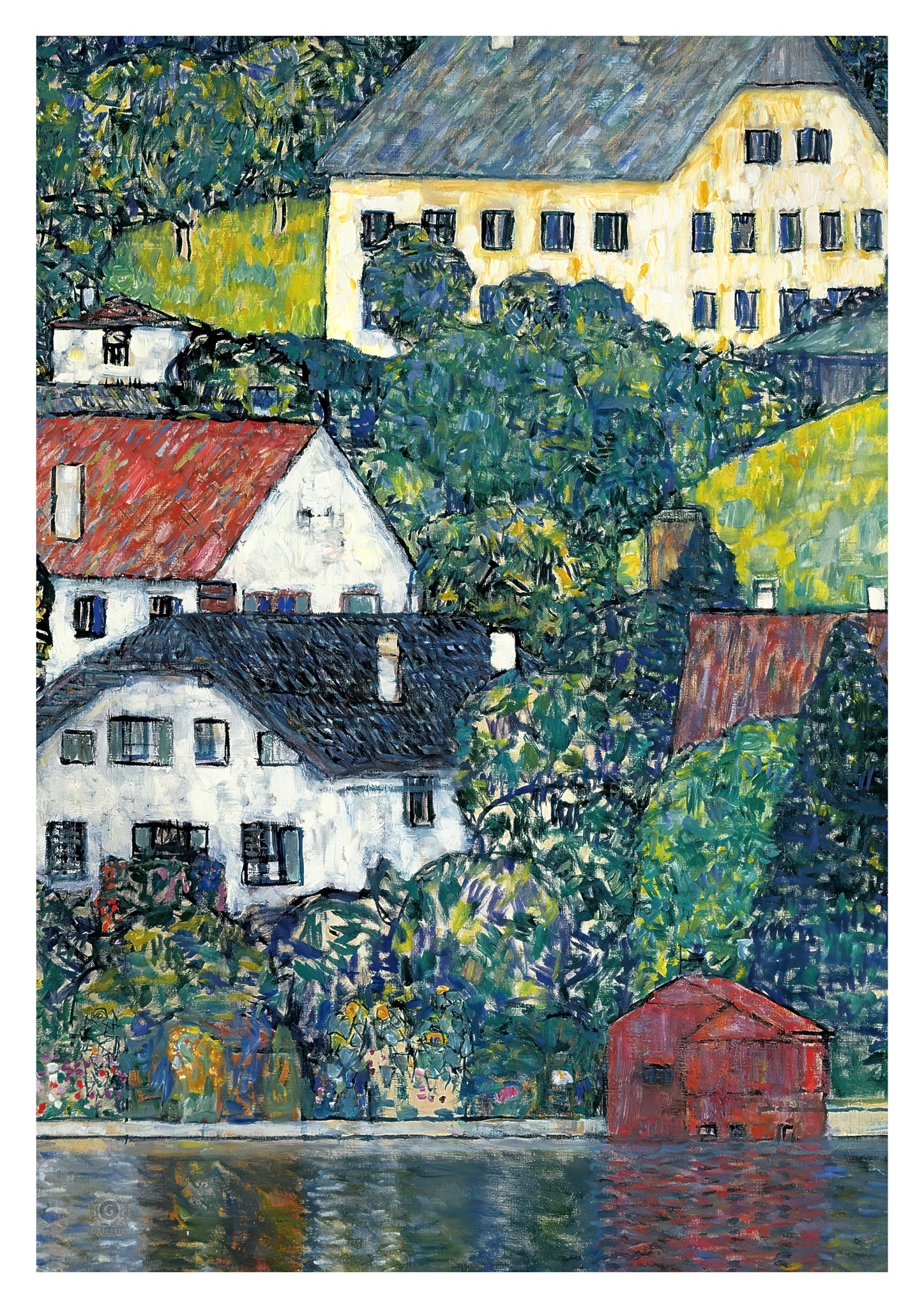 Houses at Unterach on the Attersee