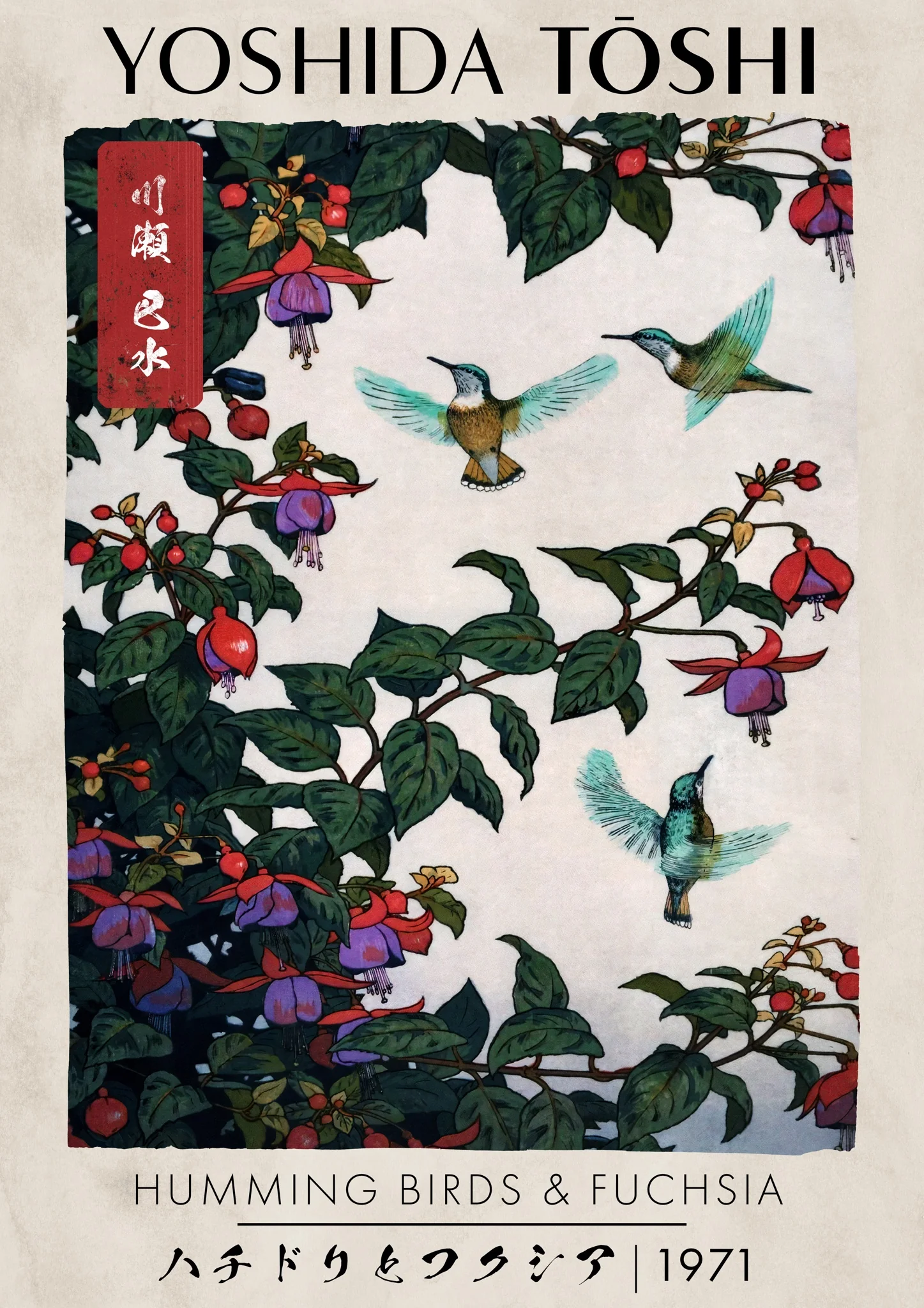 Hummingbirds & Fuchsia