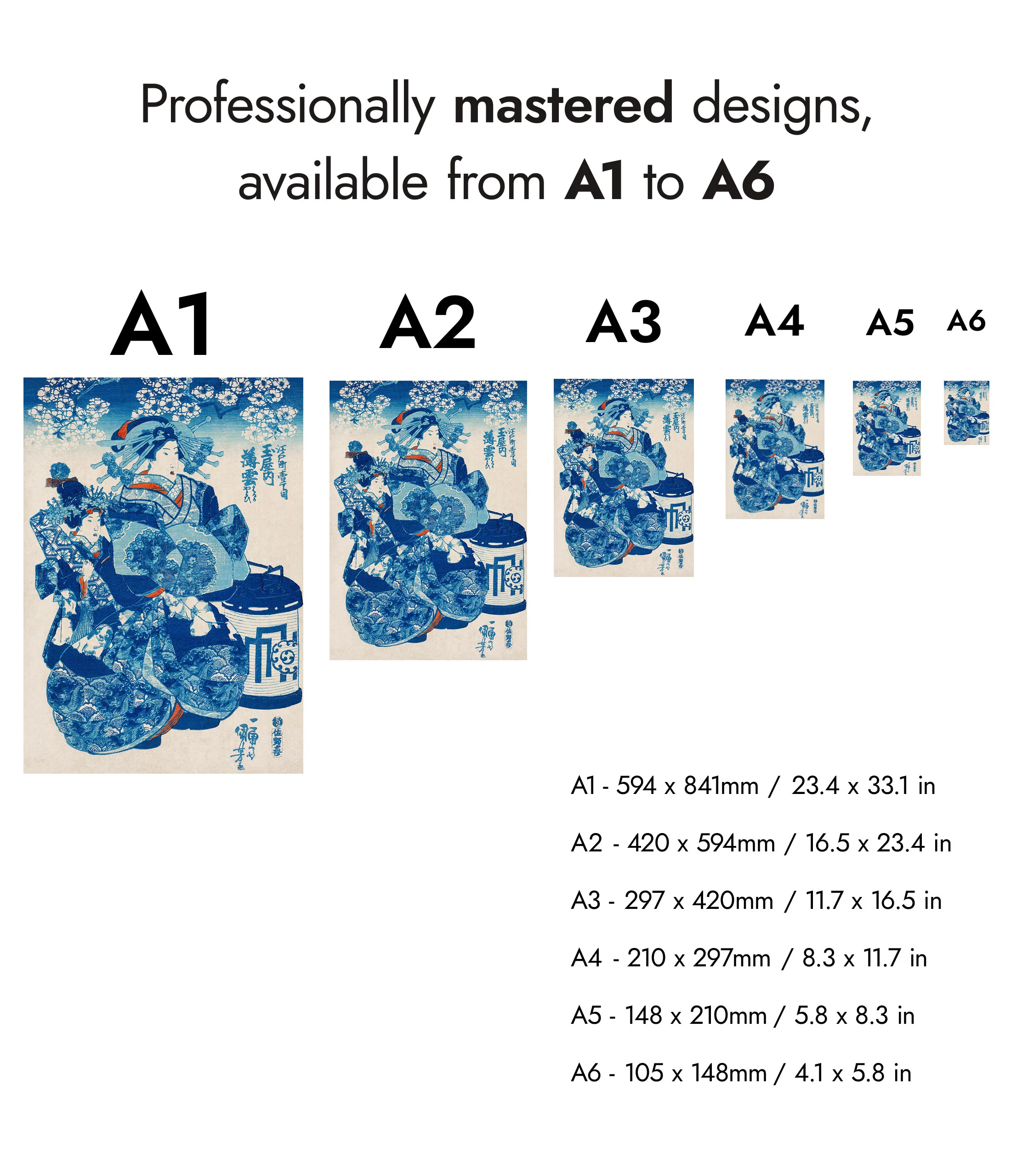 Japanese Blue - Set of 3 - Image 10