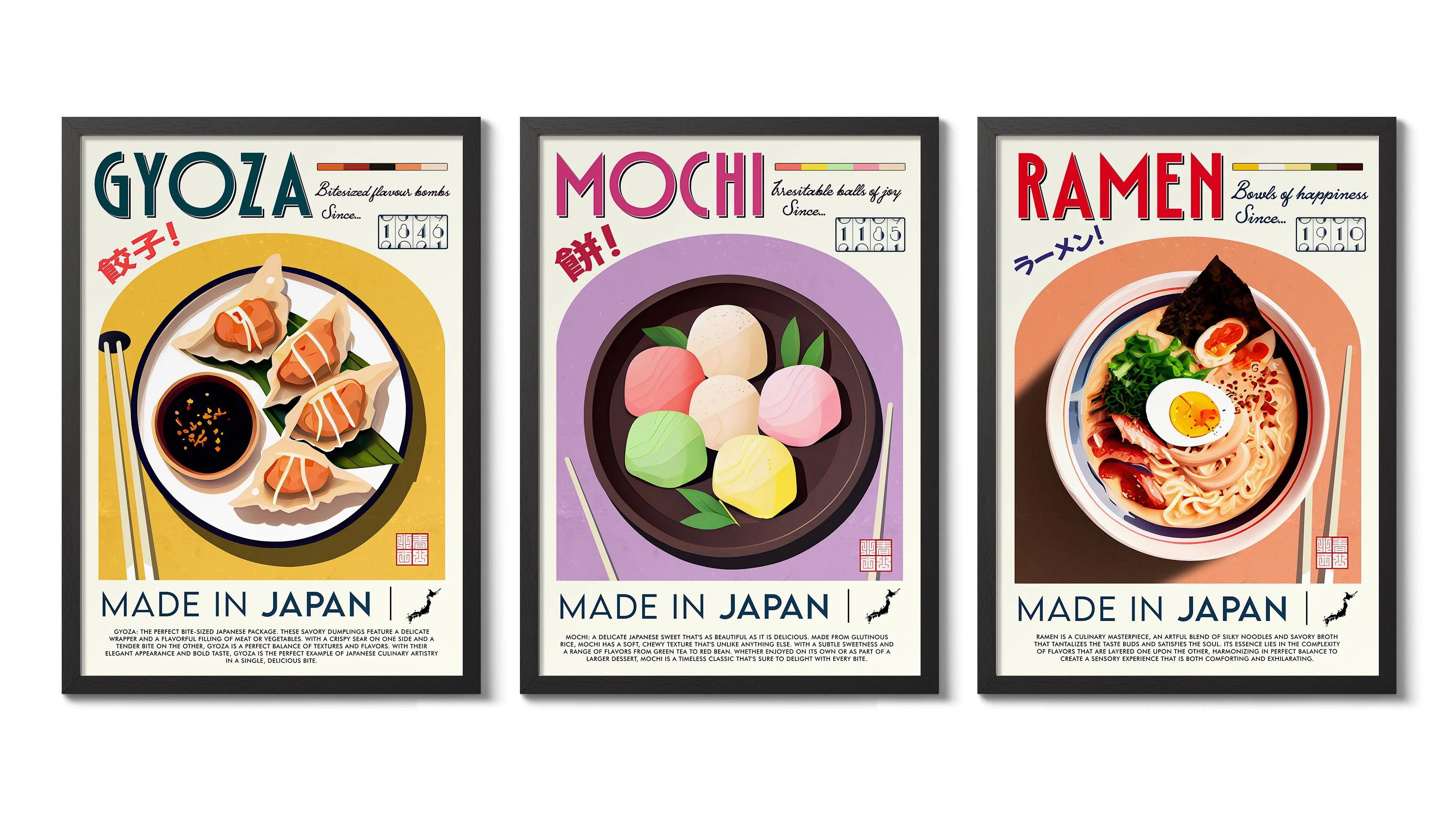Japanese Cuisine - Set of 3