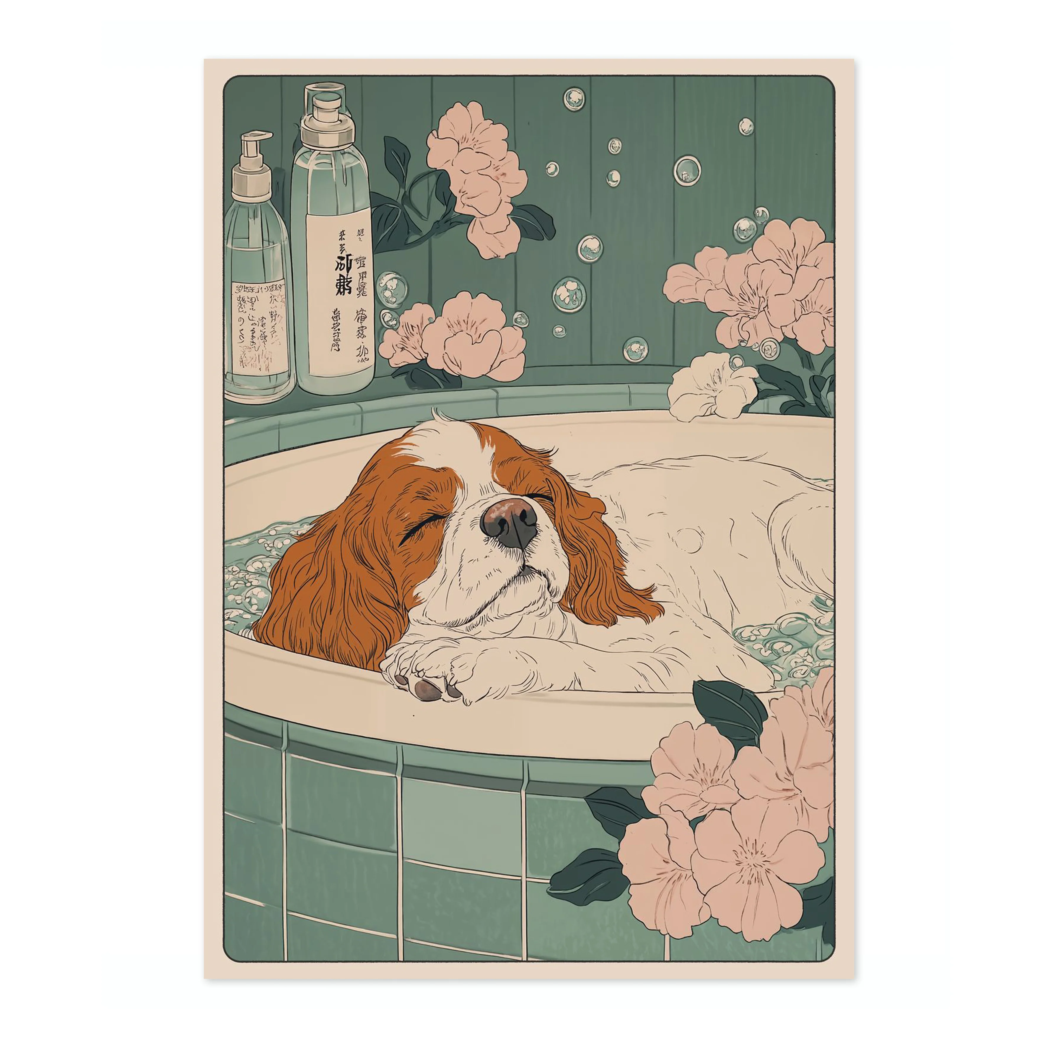 King Charles Spaniel Bathtime - Image 4