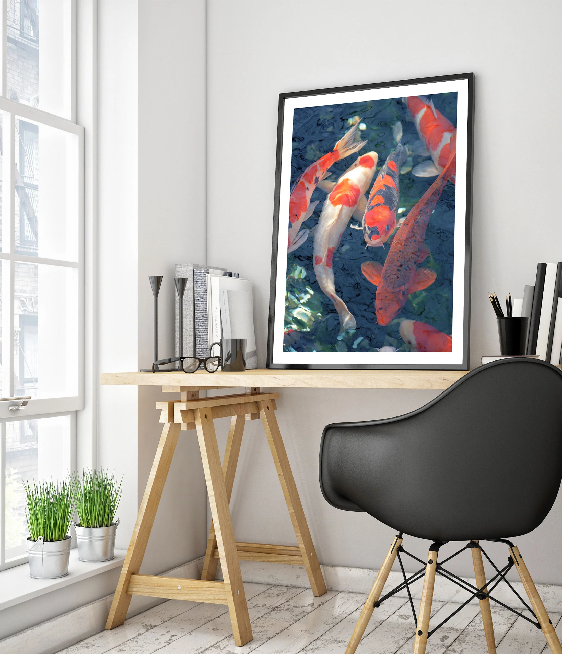 Koi Fish, Blue - Image 5