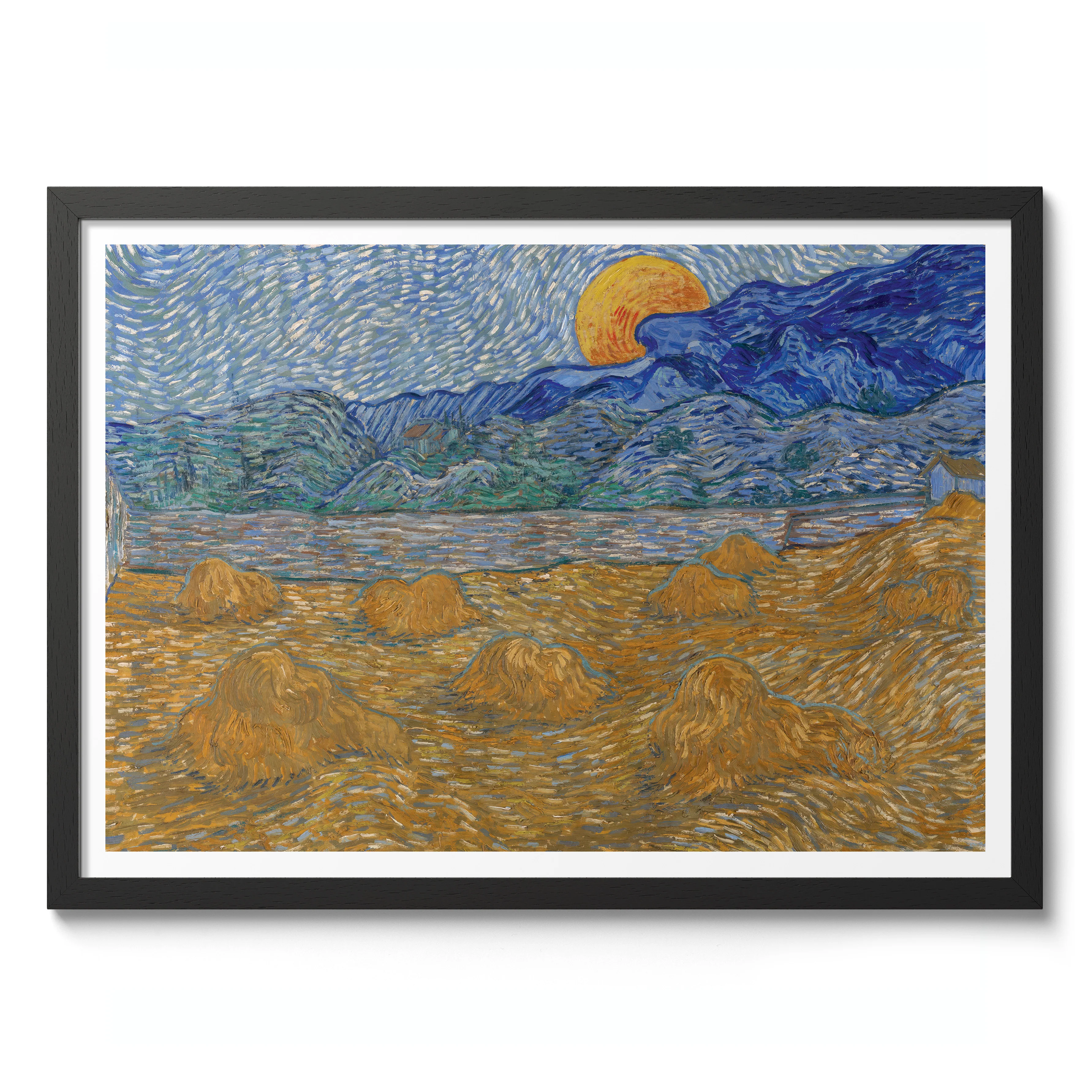 Landscape with Wheat Sheaves and Rising Moon - Image 2