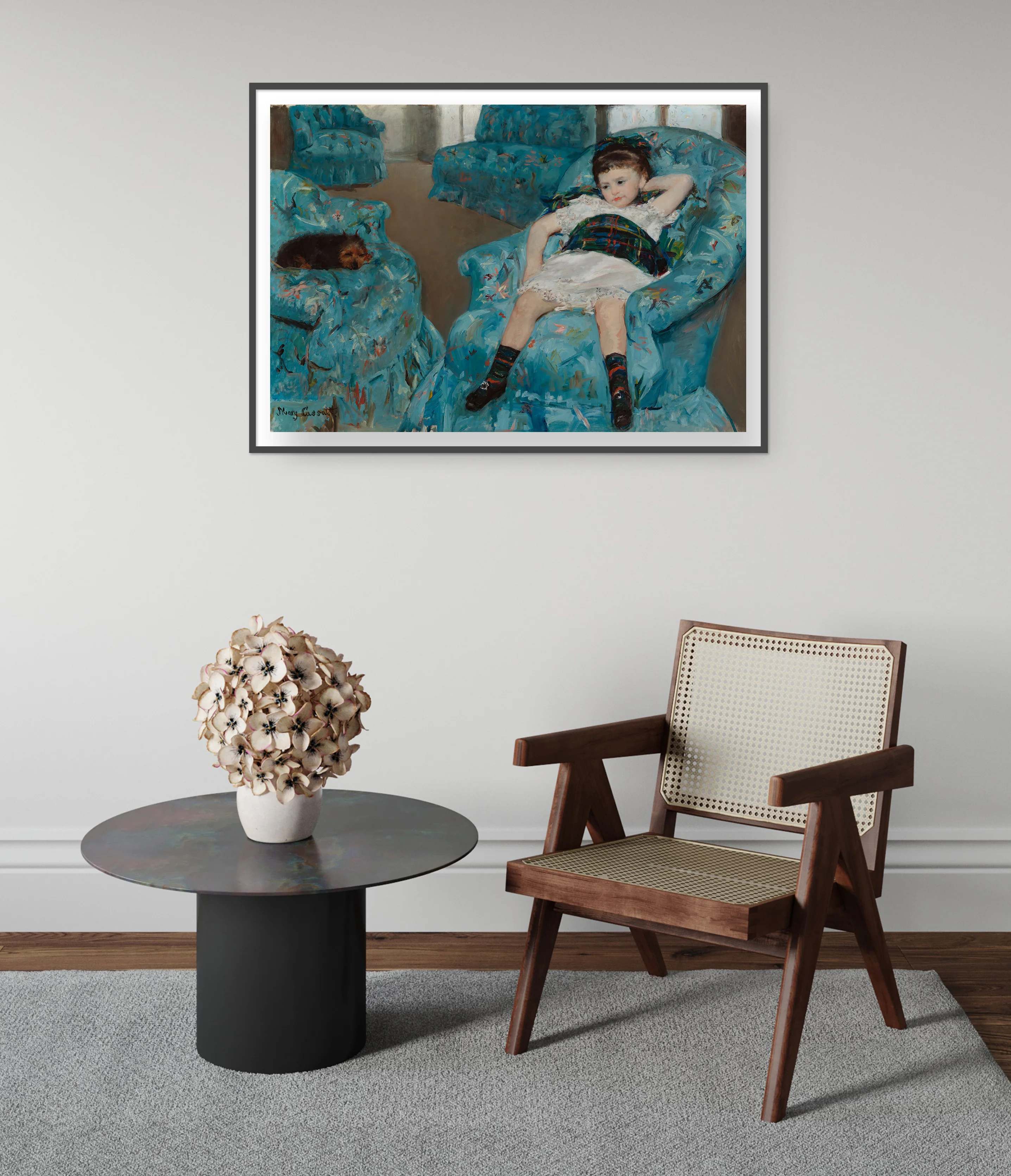 Little Girl in a Blue Armchair - Image 5
