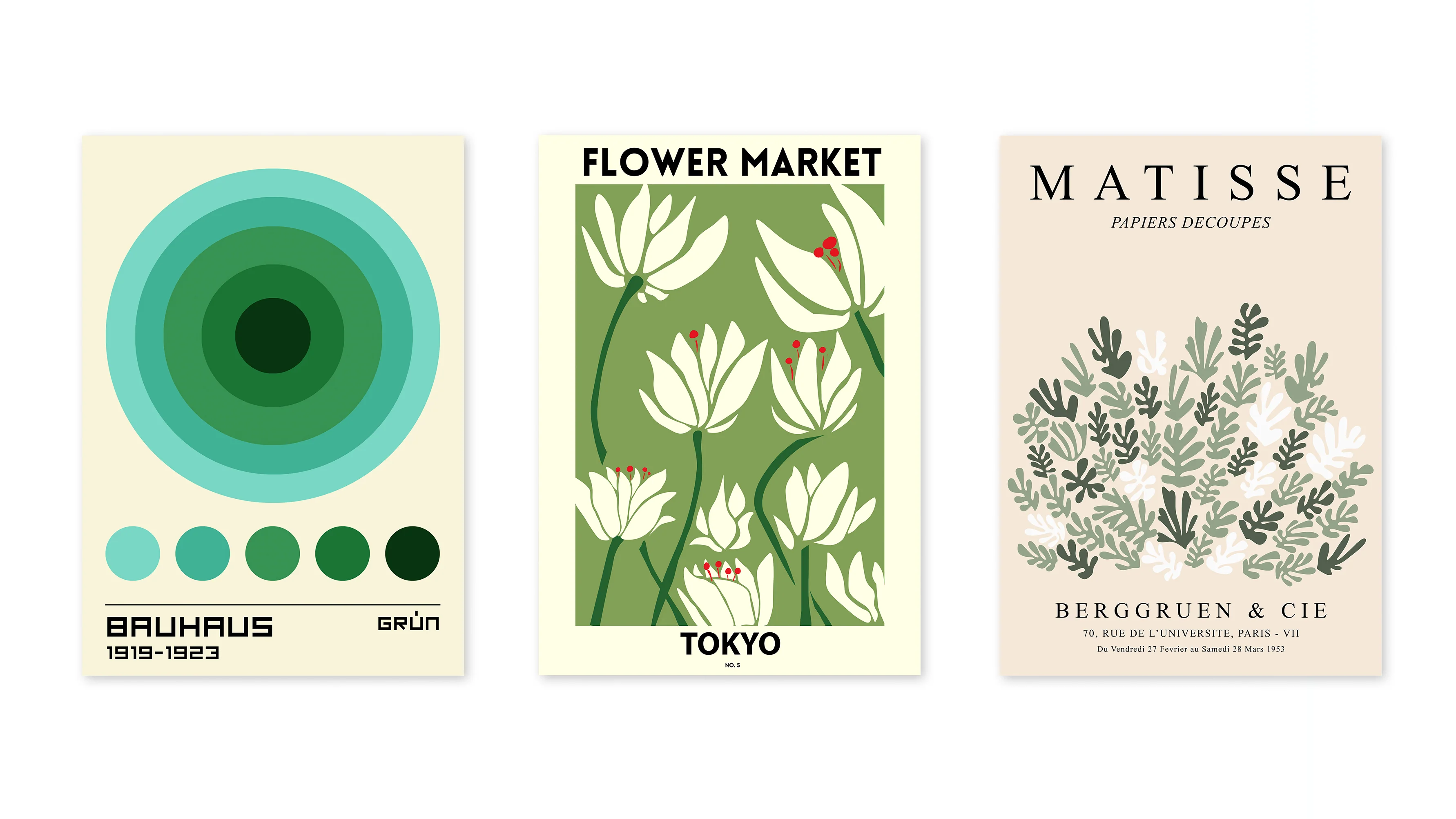 Mid-Century Green Trio - Image 3