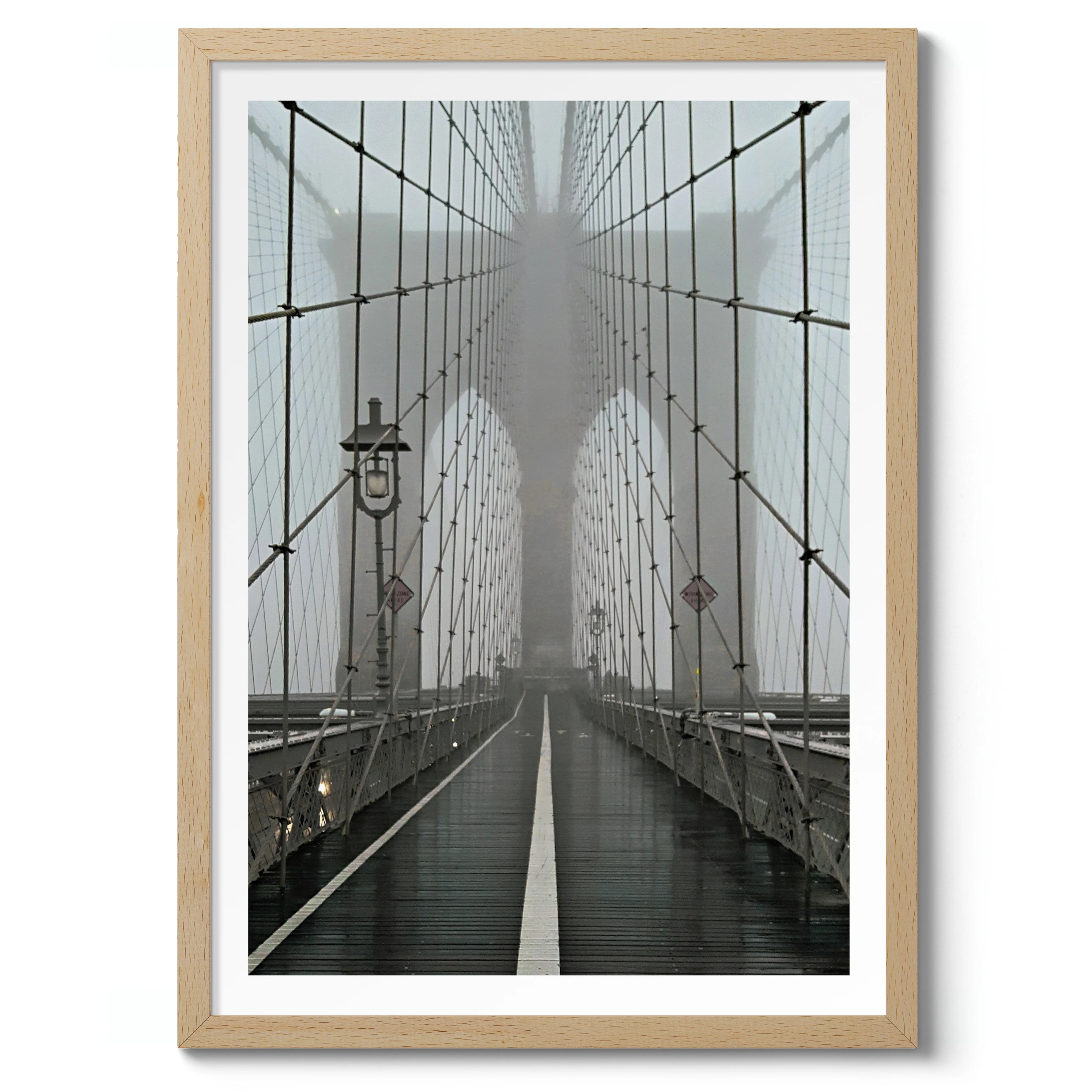 Misty Brooklyn Bridge, New York - Image 3