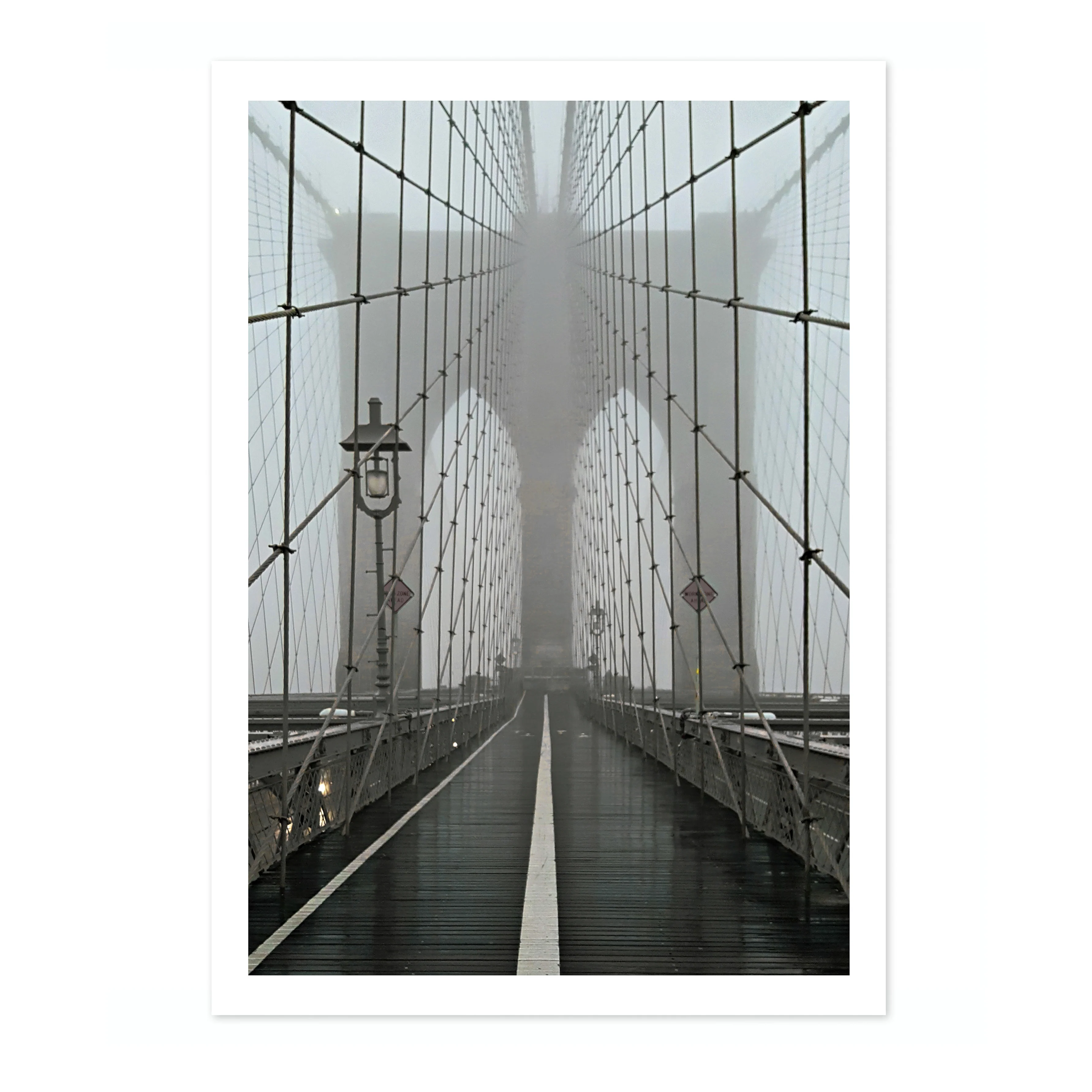 Misty Brooklyn Bridge, New York - Image 4