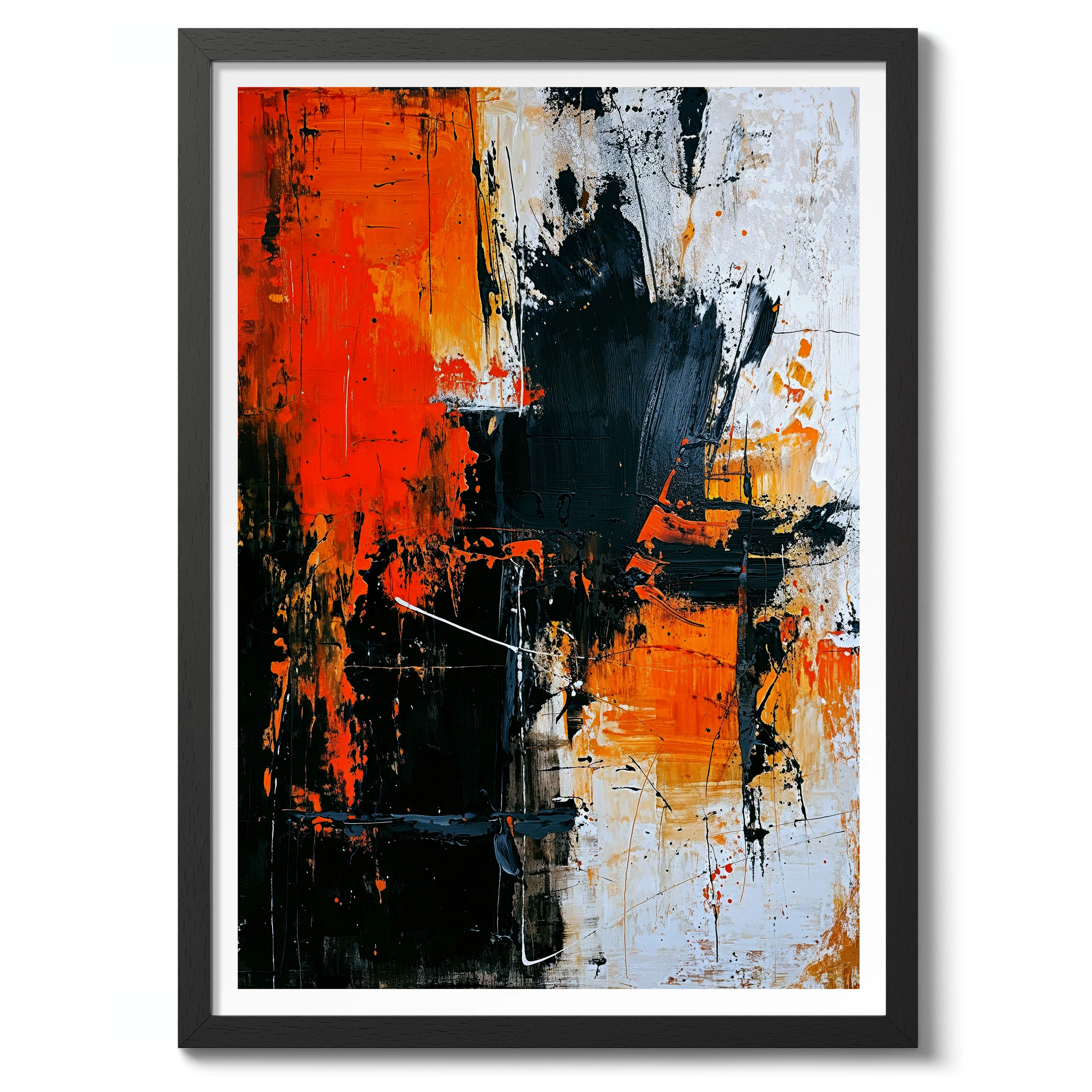 Neutral with Orange Flourish, Portrait III - Image 2