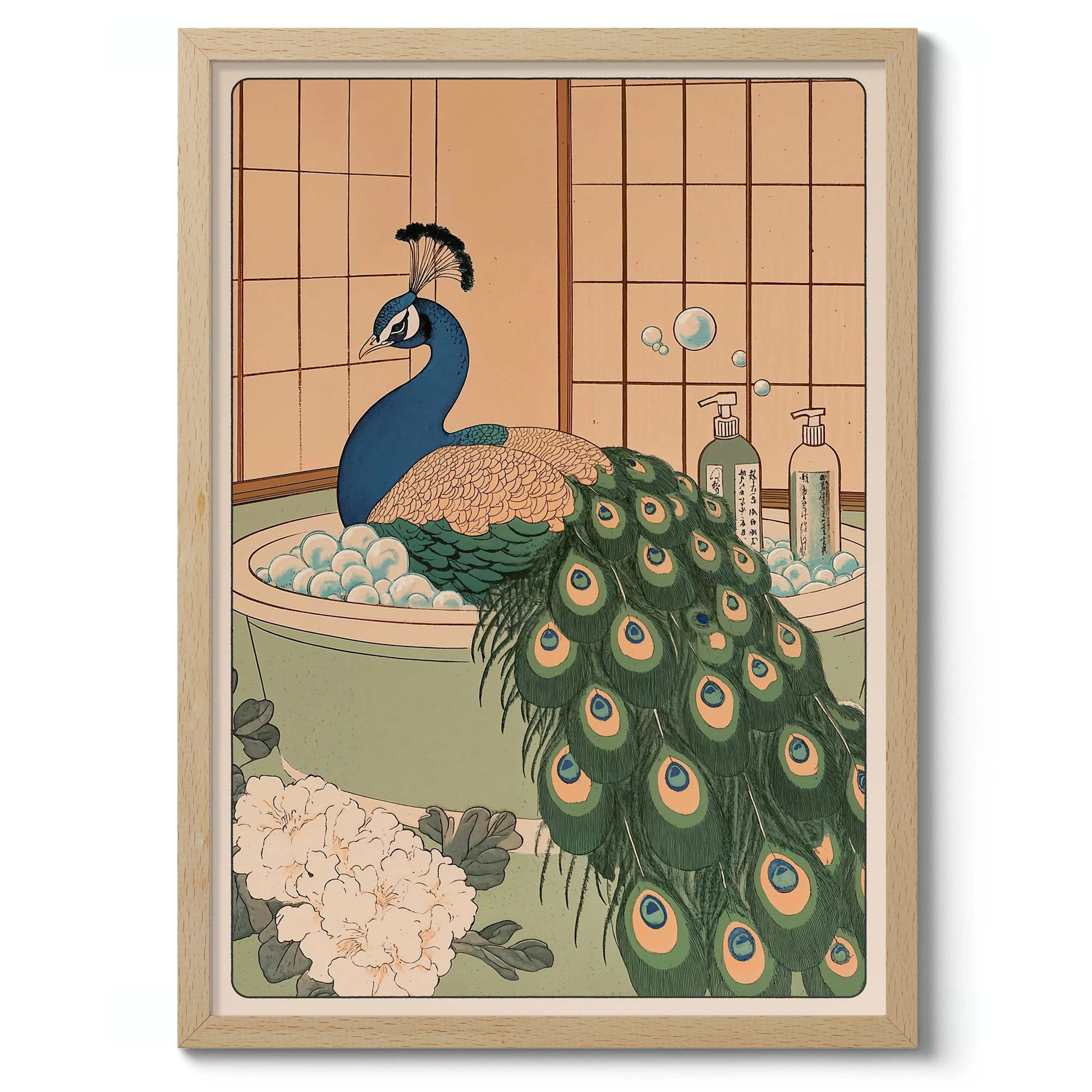 Peacock Bathtime - Image 3