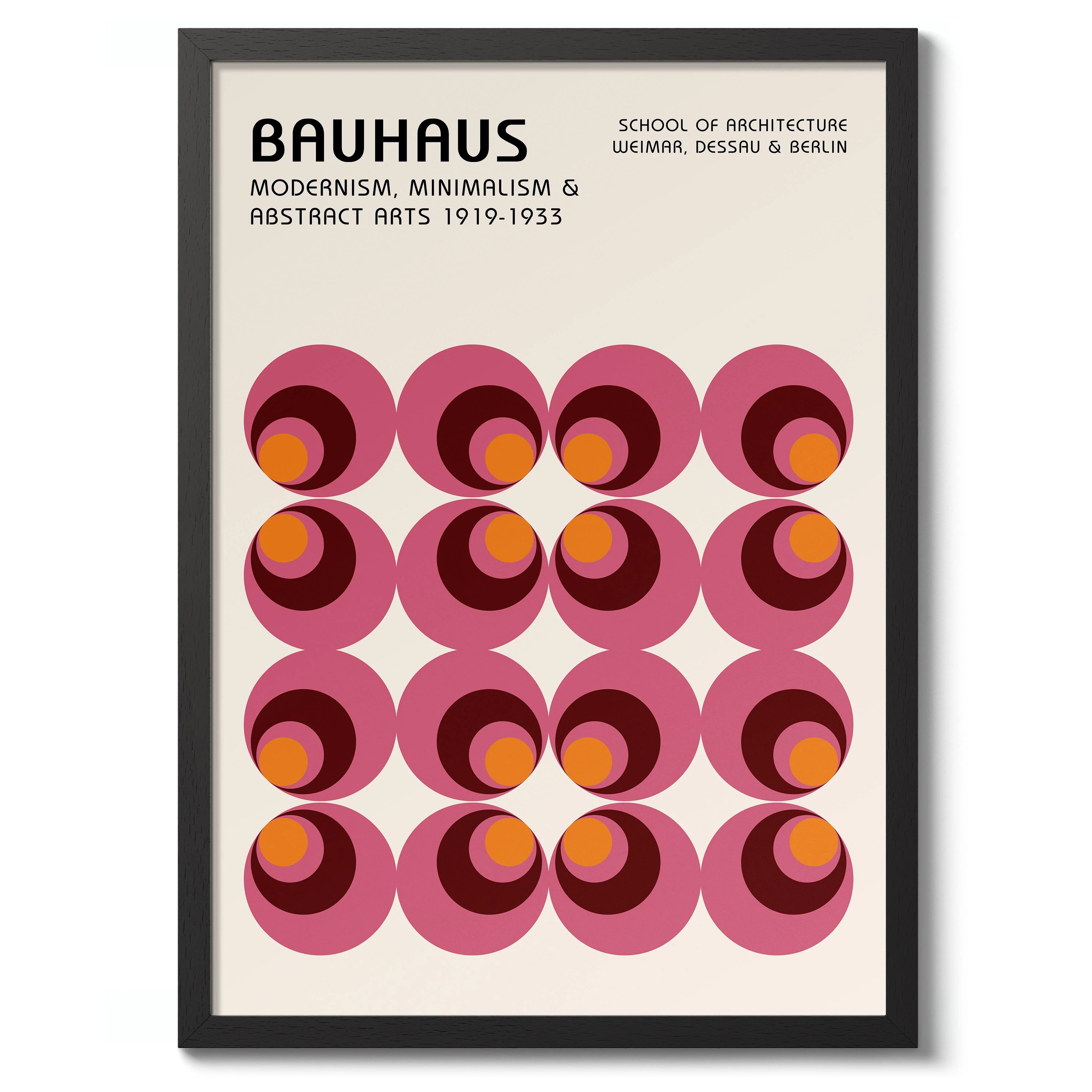 Pink & Orange Concentric Circles - Image 2