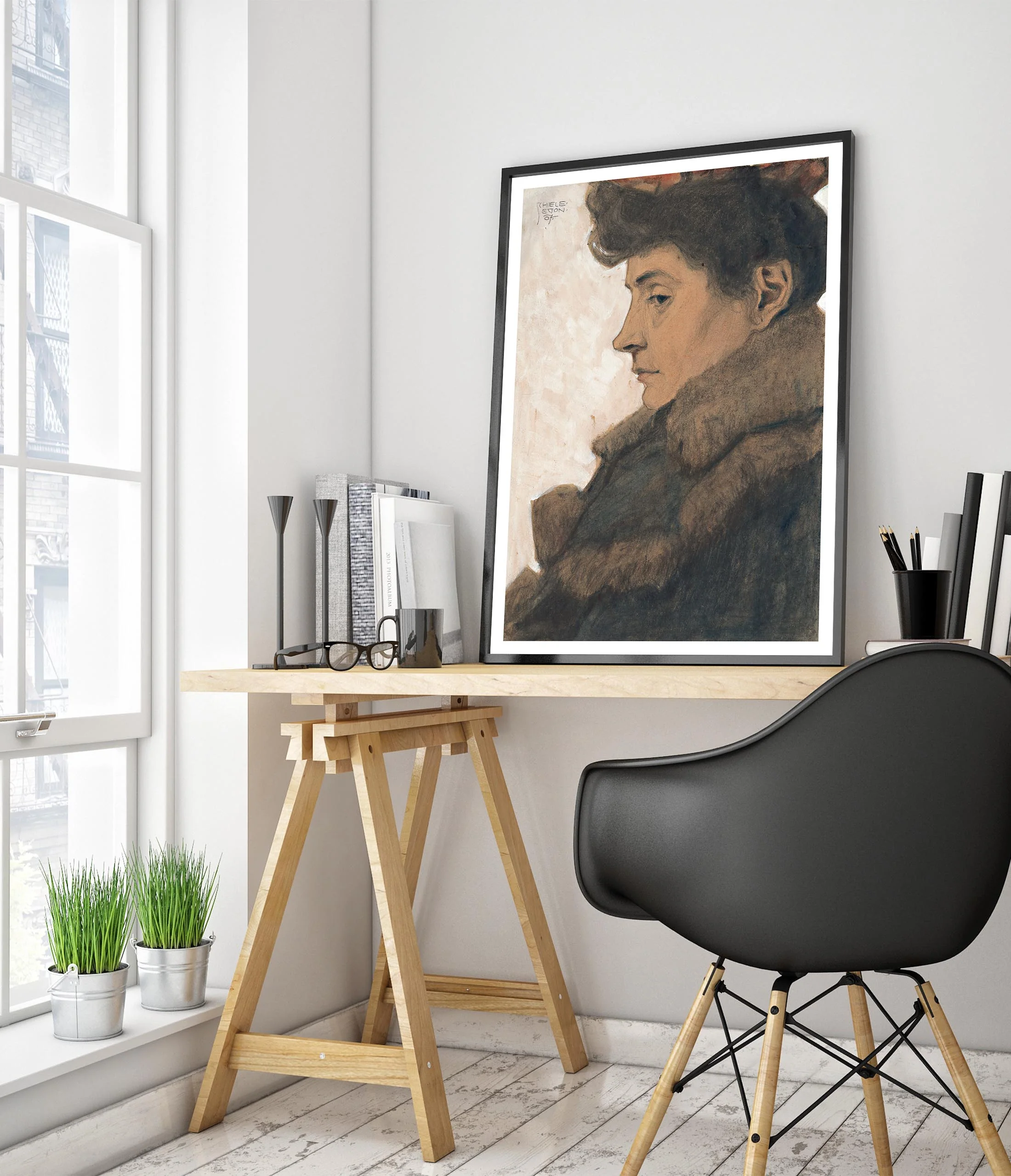Portrait of the Artist's Mother with Fur Collar - Image 5