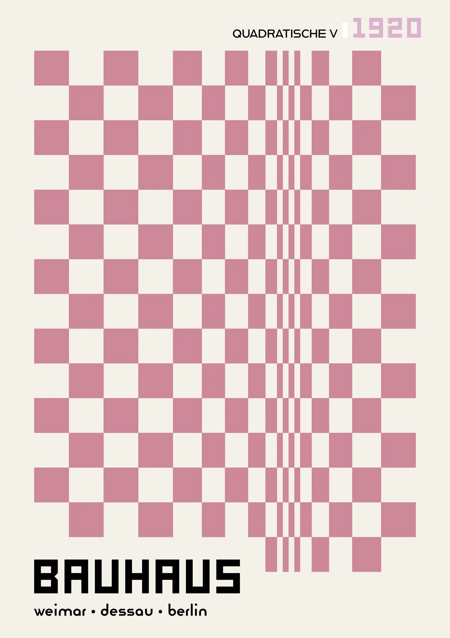 Quadratische, in Pink