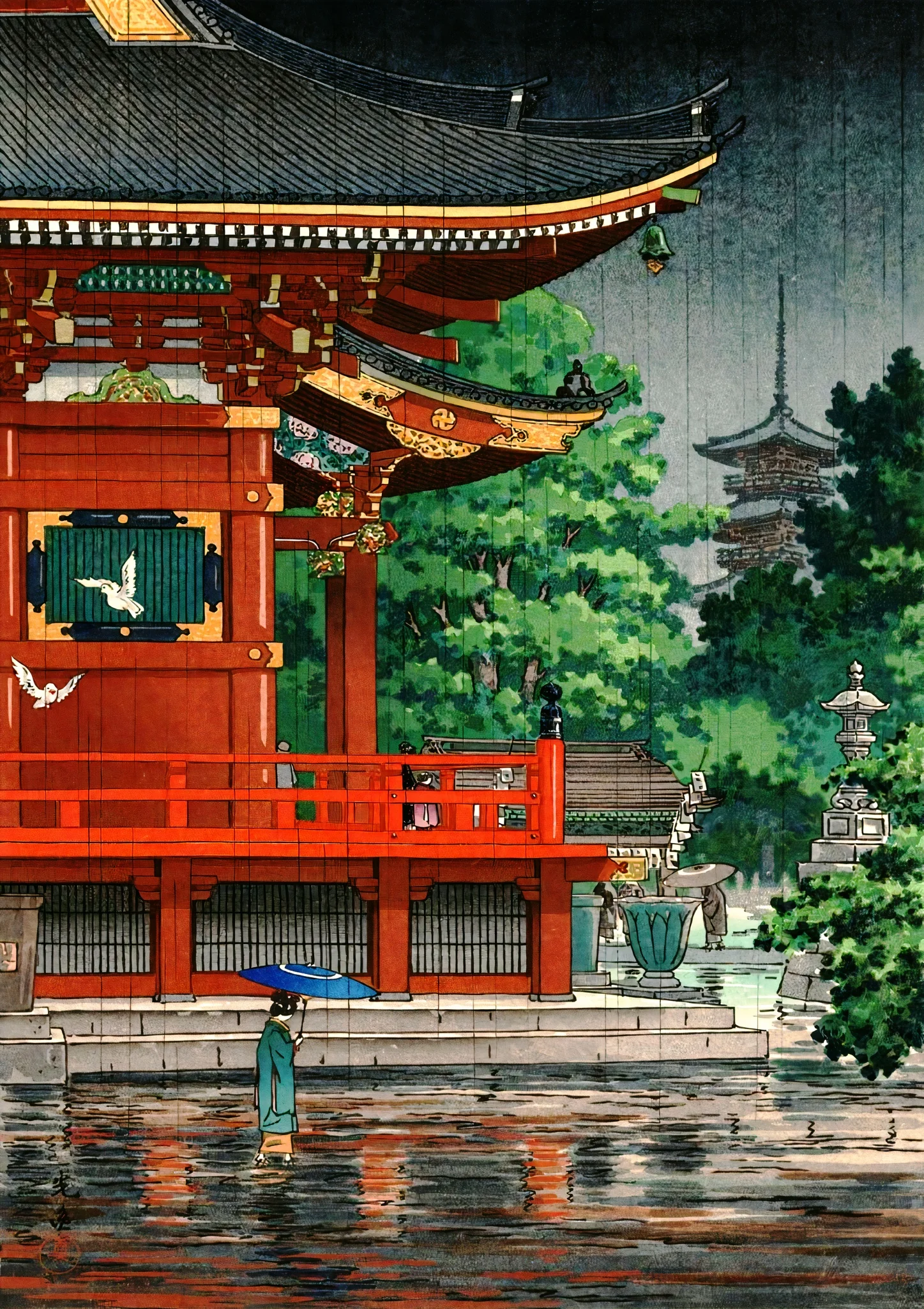 Rain at Asakusa Kannon Temple