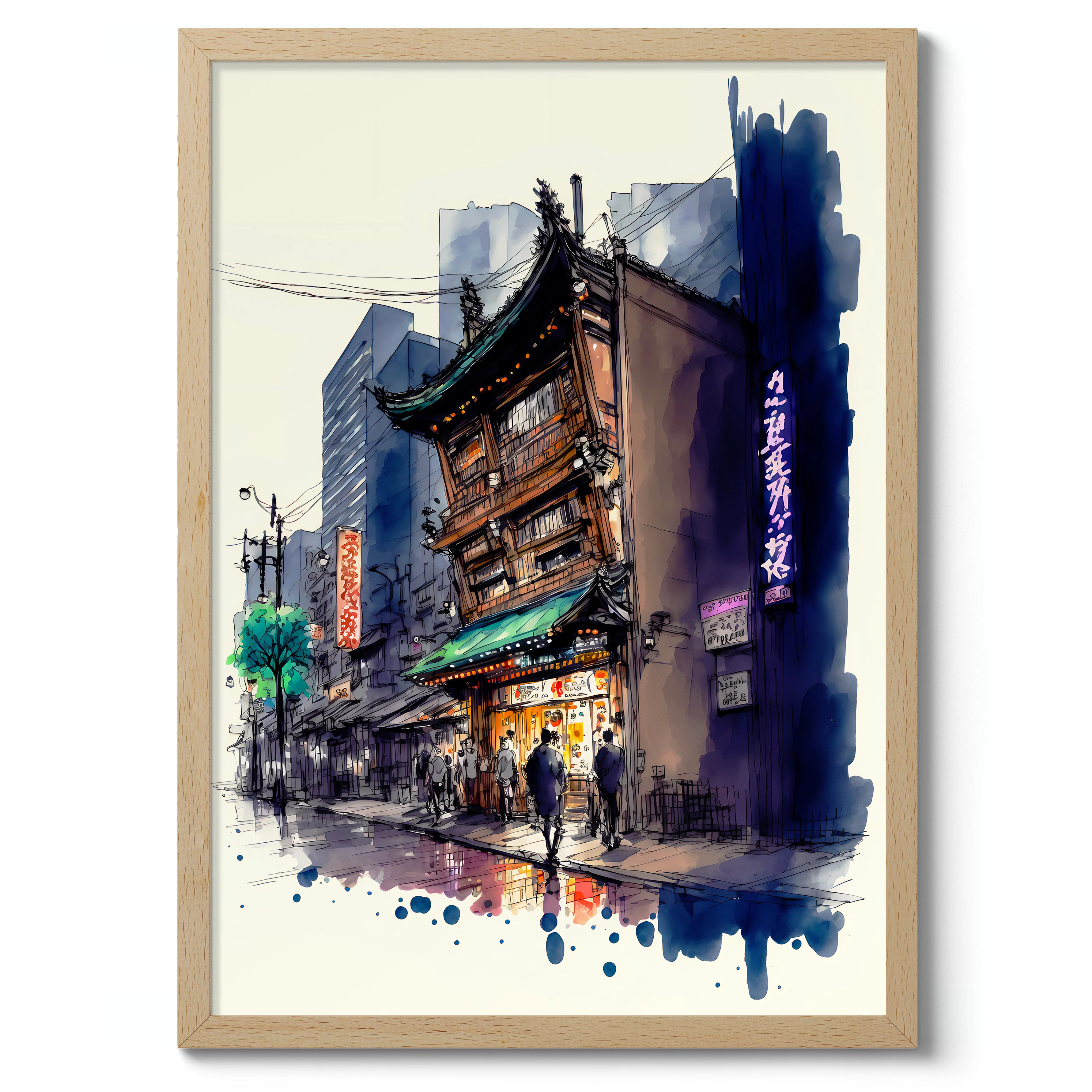Ramen Shop Watercolour - Image 3