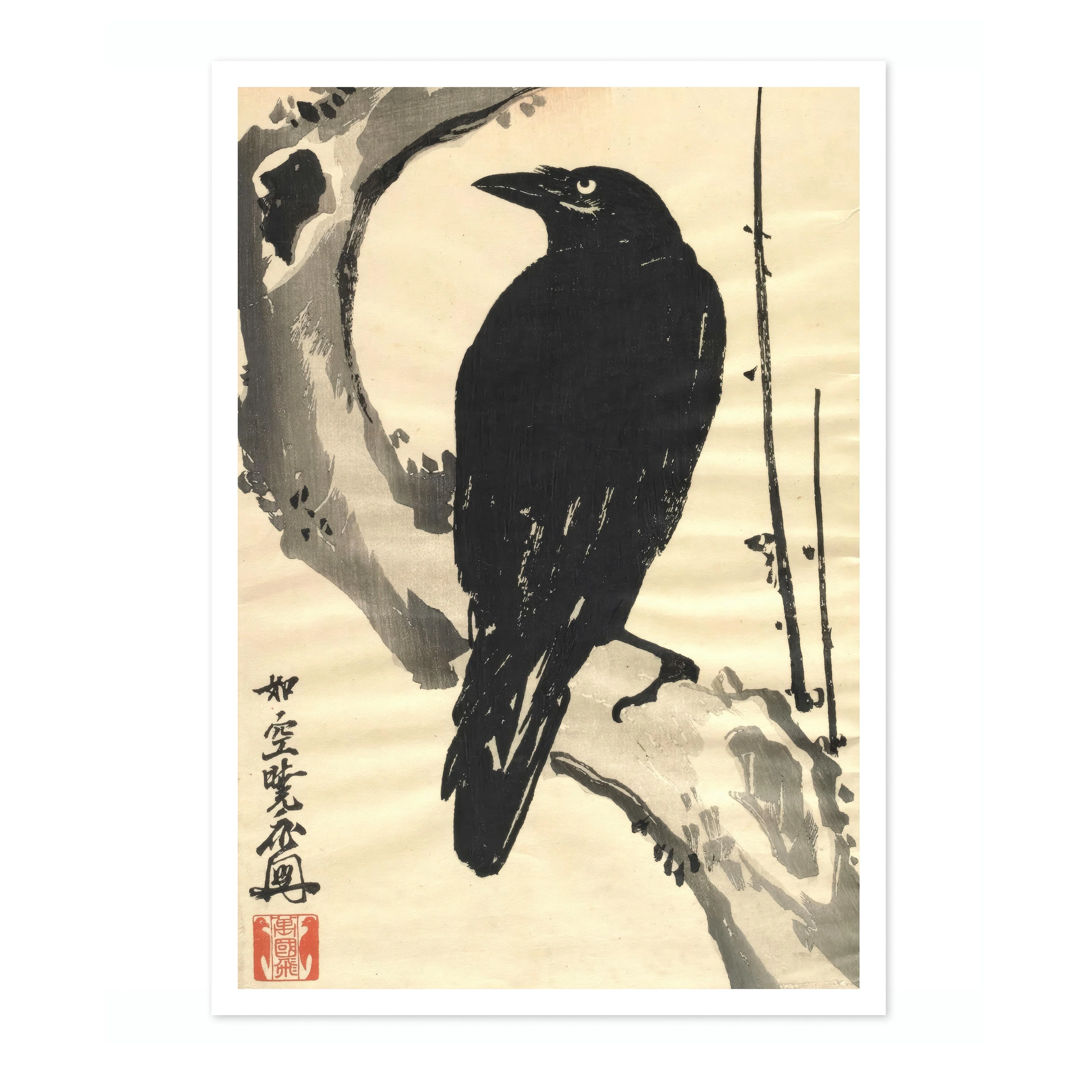 Raven on a Plum Tree - Image 4