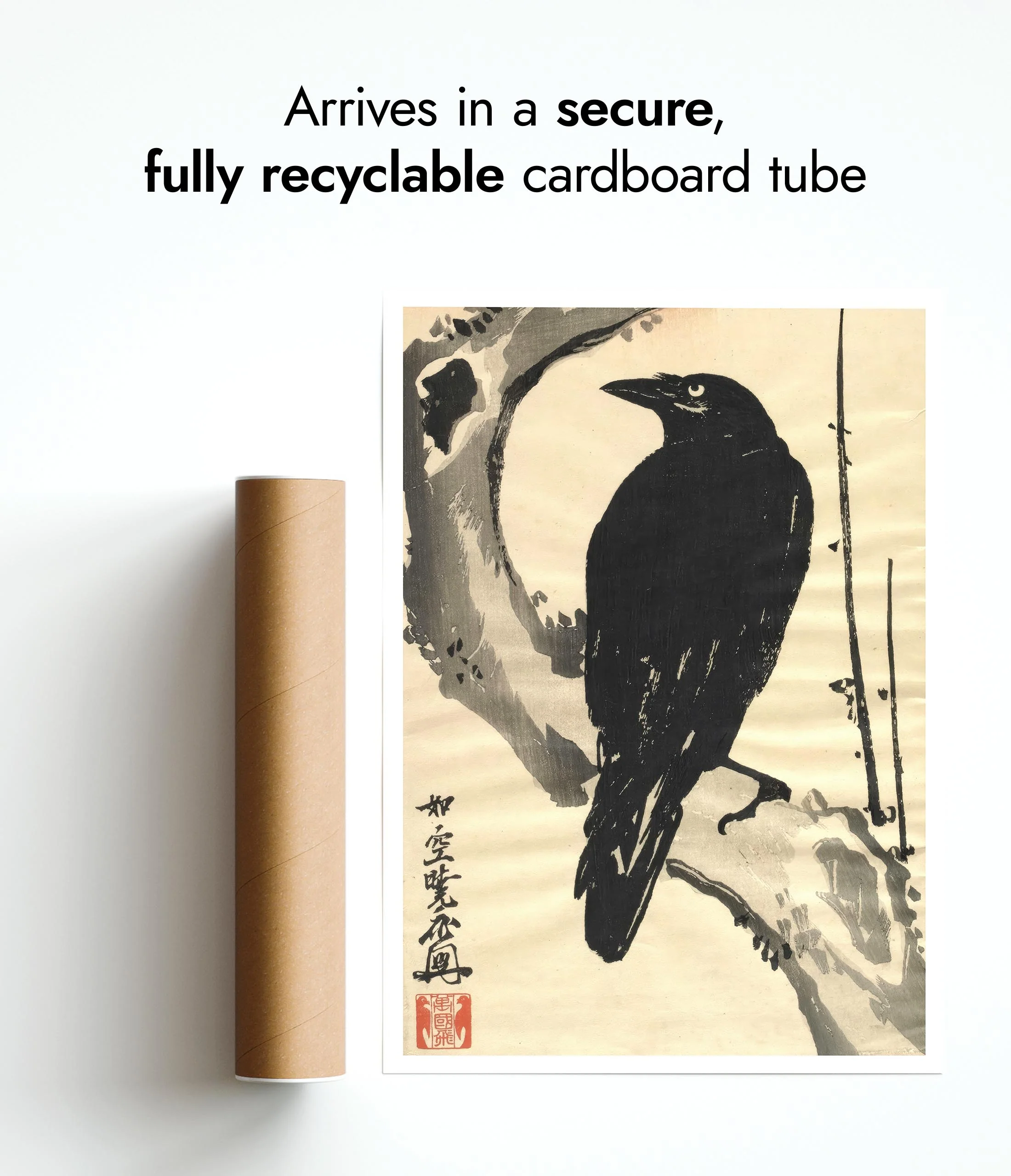 Raven on a Plum Tree - Image 9