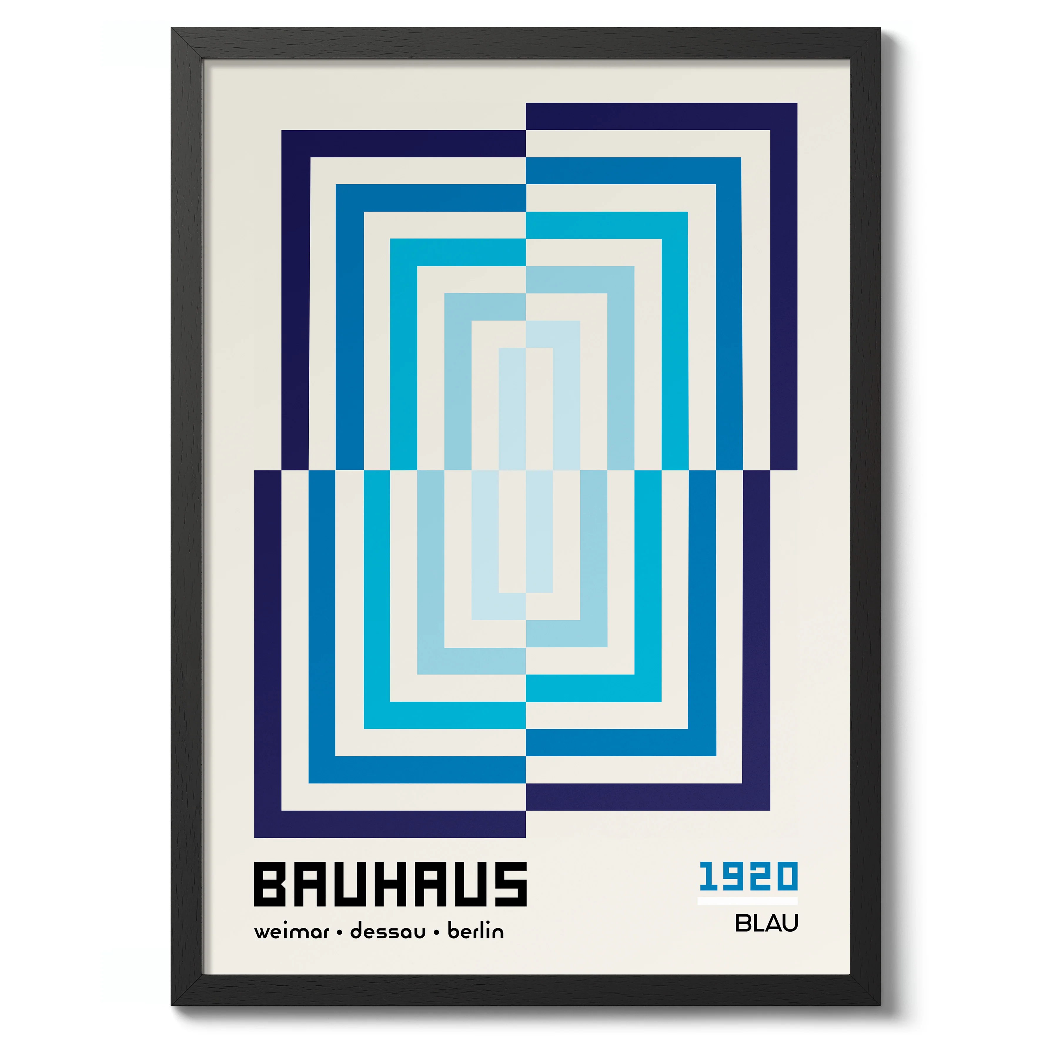 Rectangular Illusion, in Blue - Image 2