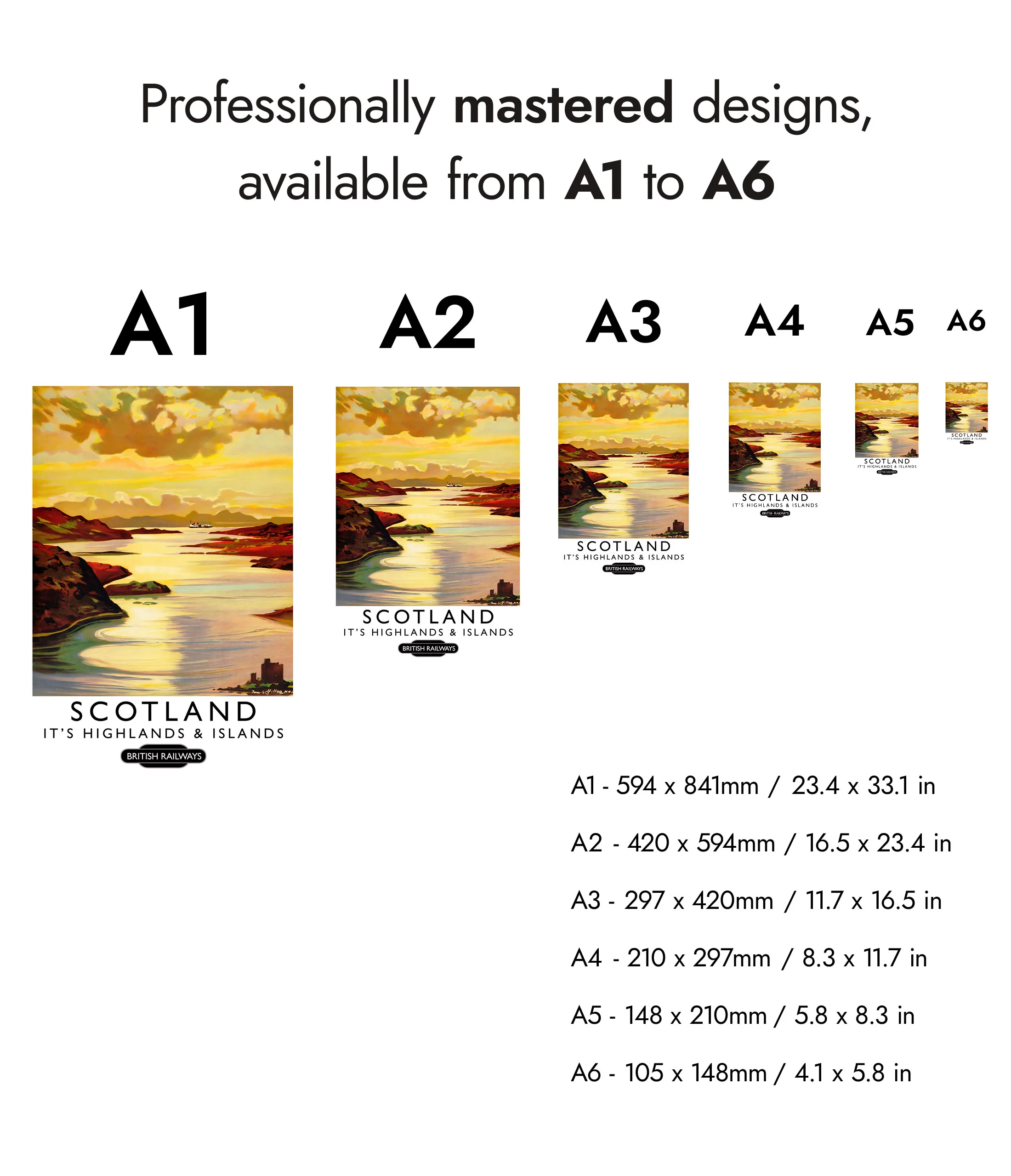 Scotland Travel Prints - Set of 3 - Image 9
