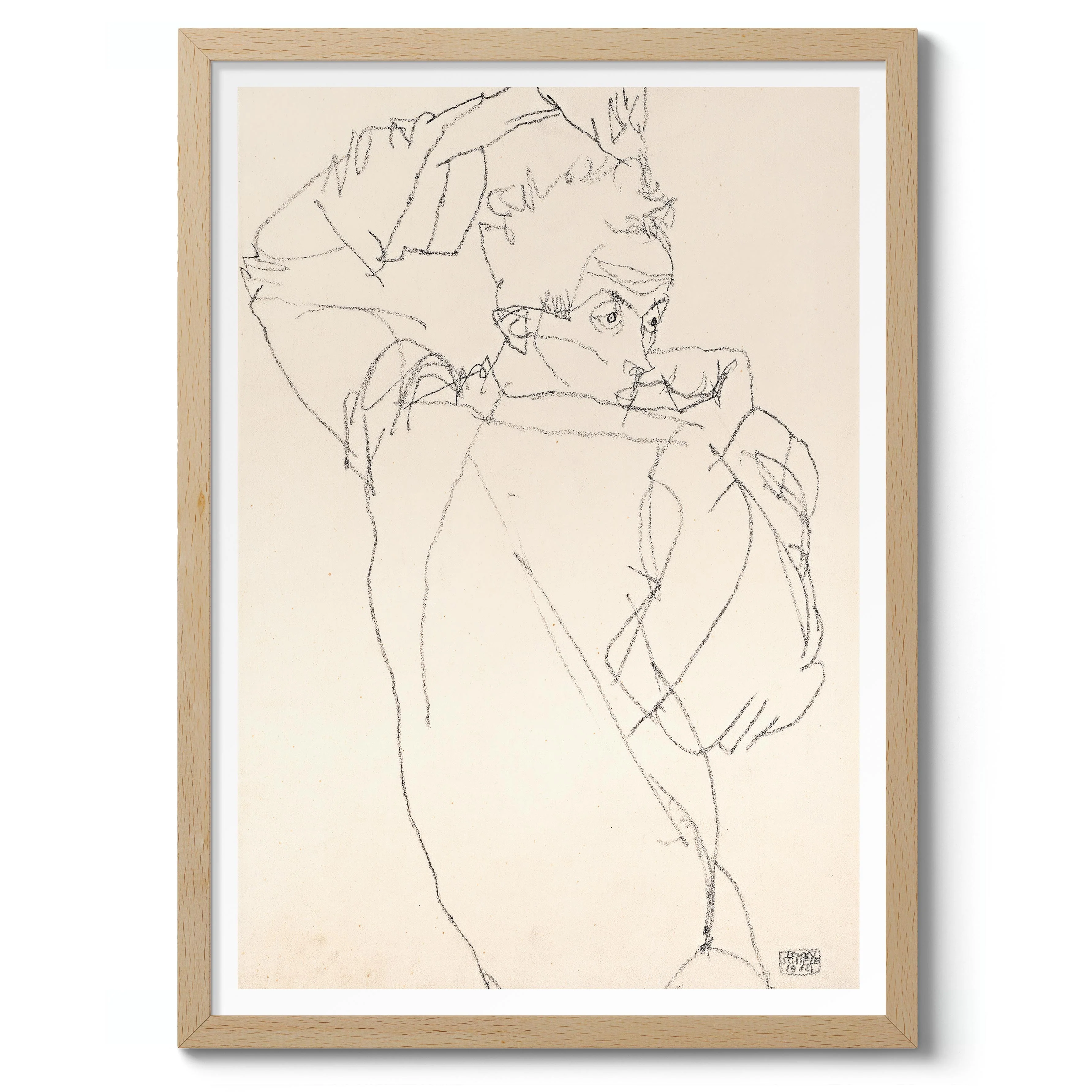 Self-Portrait in Dramatic Pose - Image 3